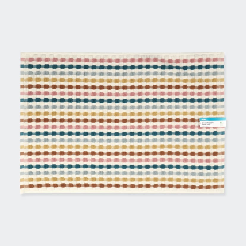 Cream Popcorn Cotton Hand Towel Kmart