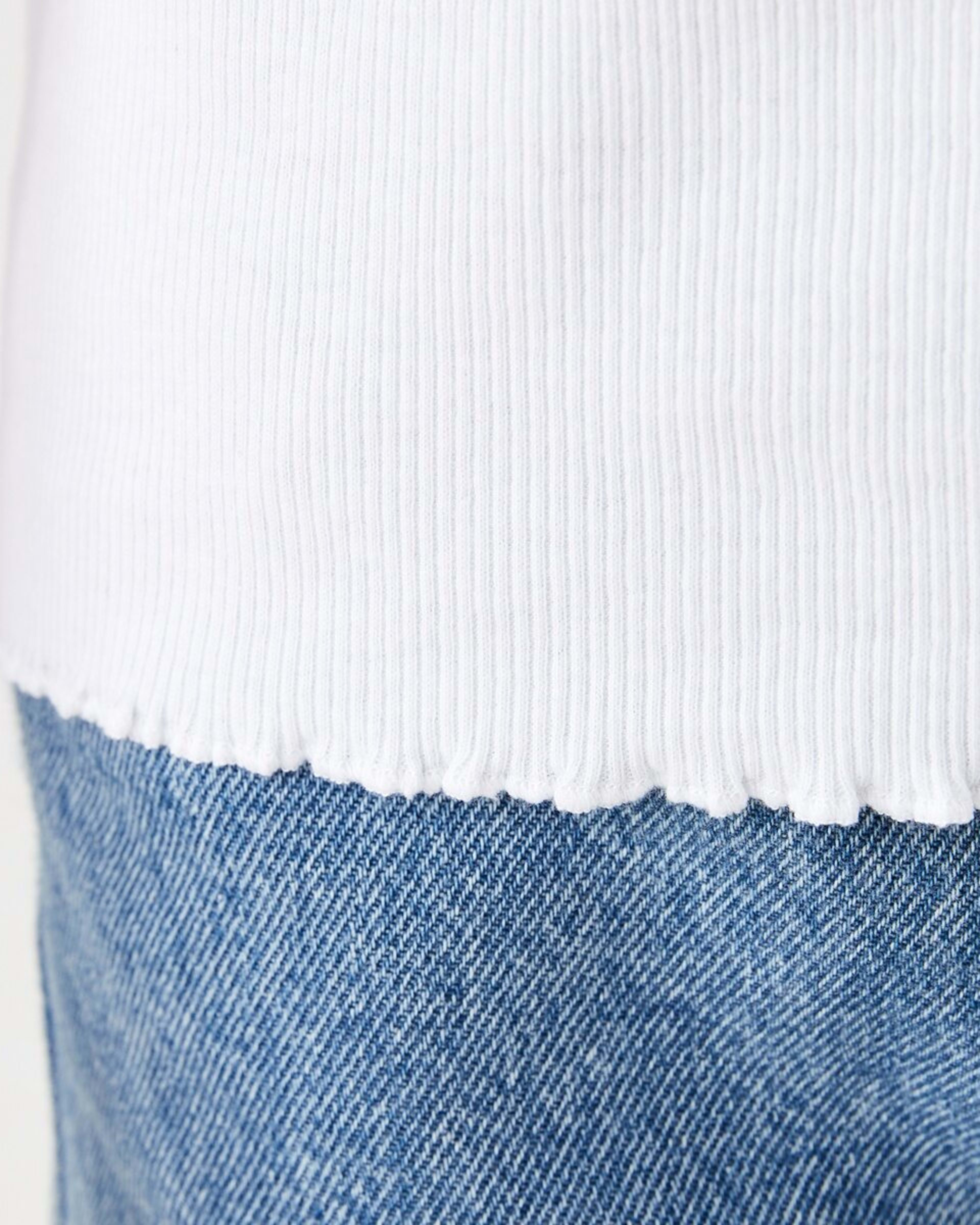 5 Short Sleeve Rib T-shirt WHITE, 5 of 7
