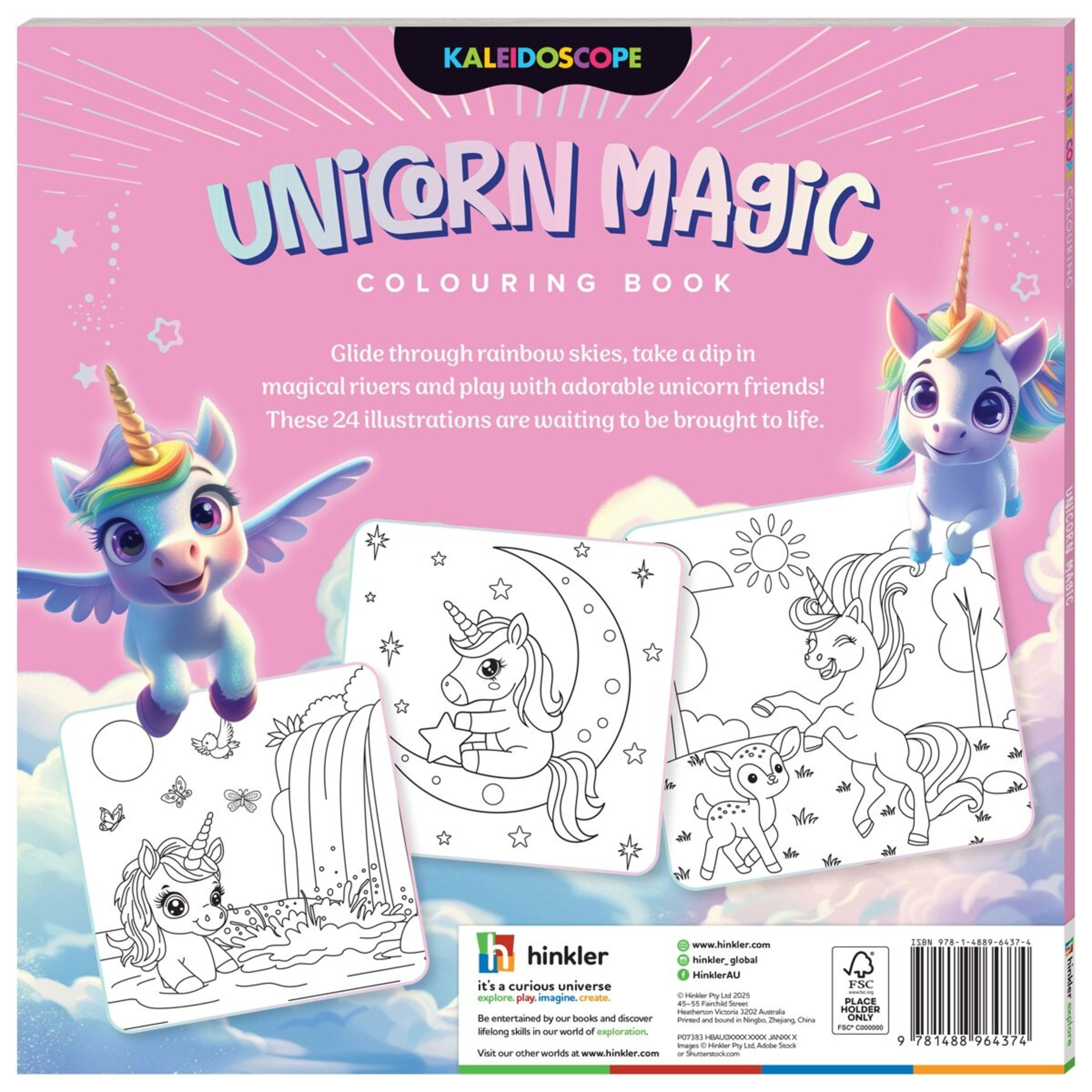4 Kaleidoscope: Unicorn Magic Colouring Book, 4 of 4