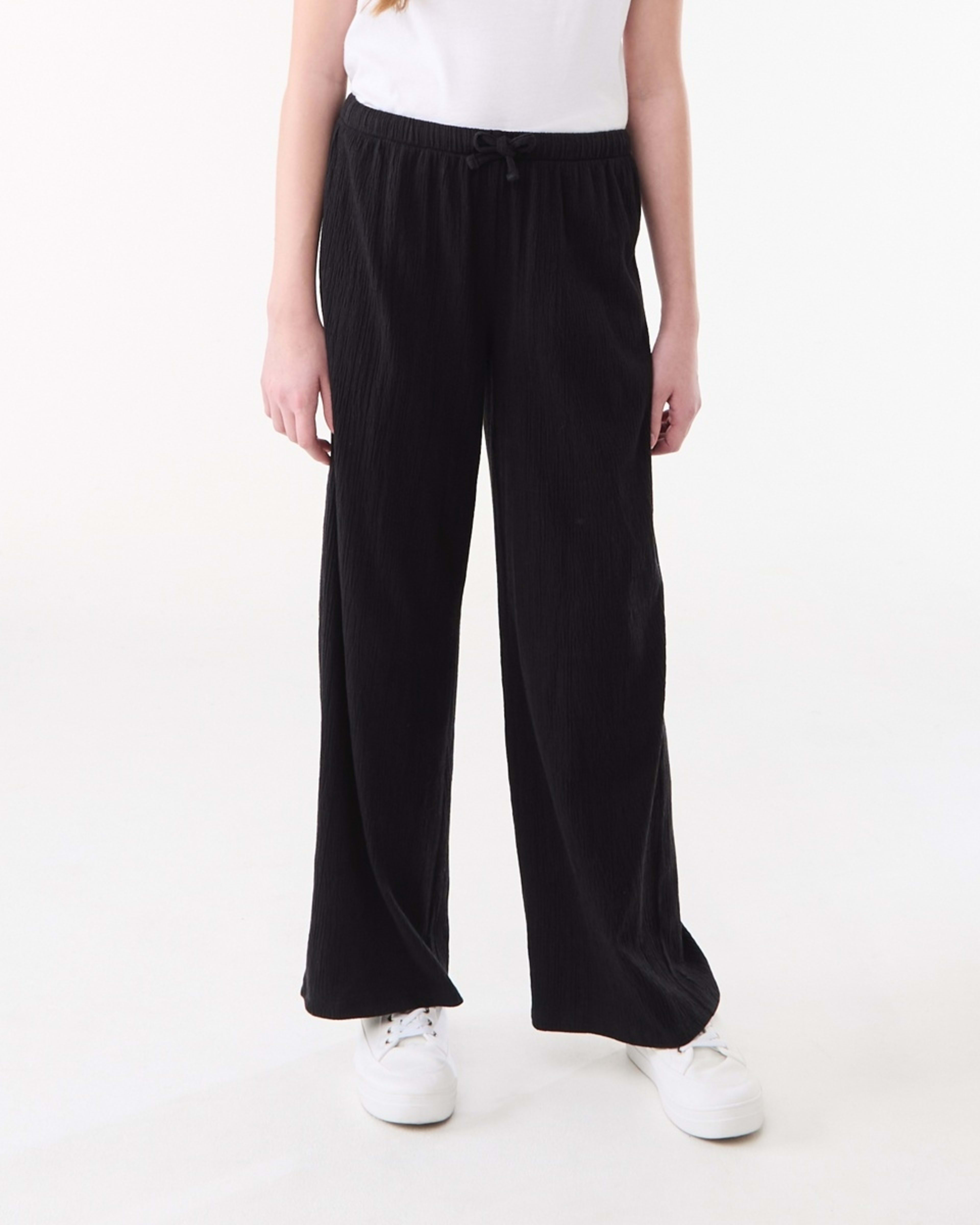 1 Crinkle Pants BLACK, 1 of 6