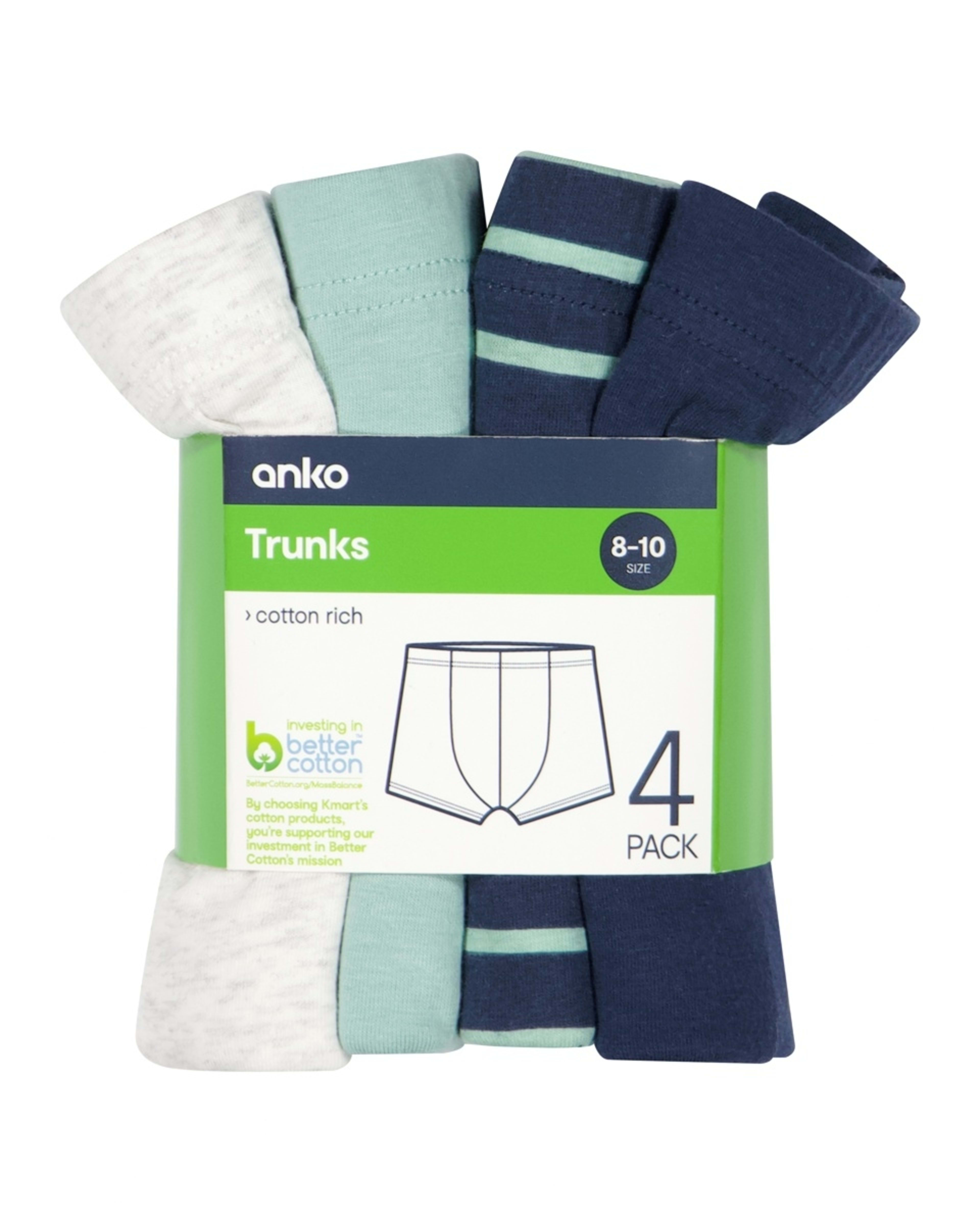 7 4 Pack Print Tunnel Trunks Teal Stripe, 7 of 7