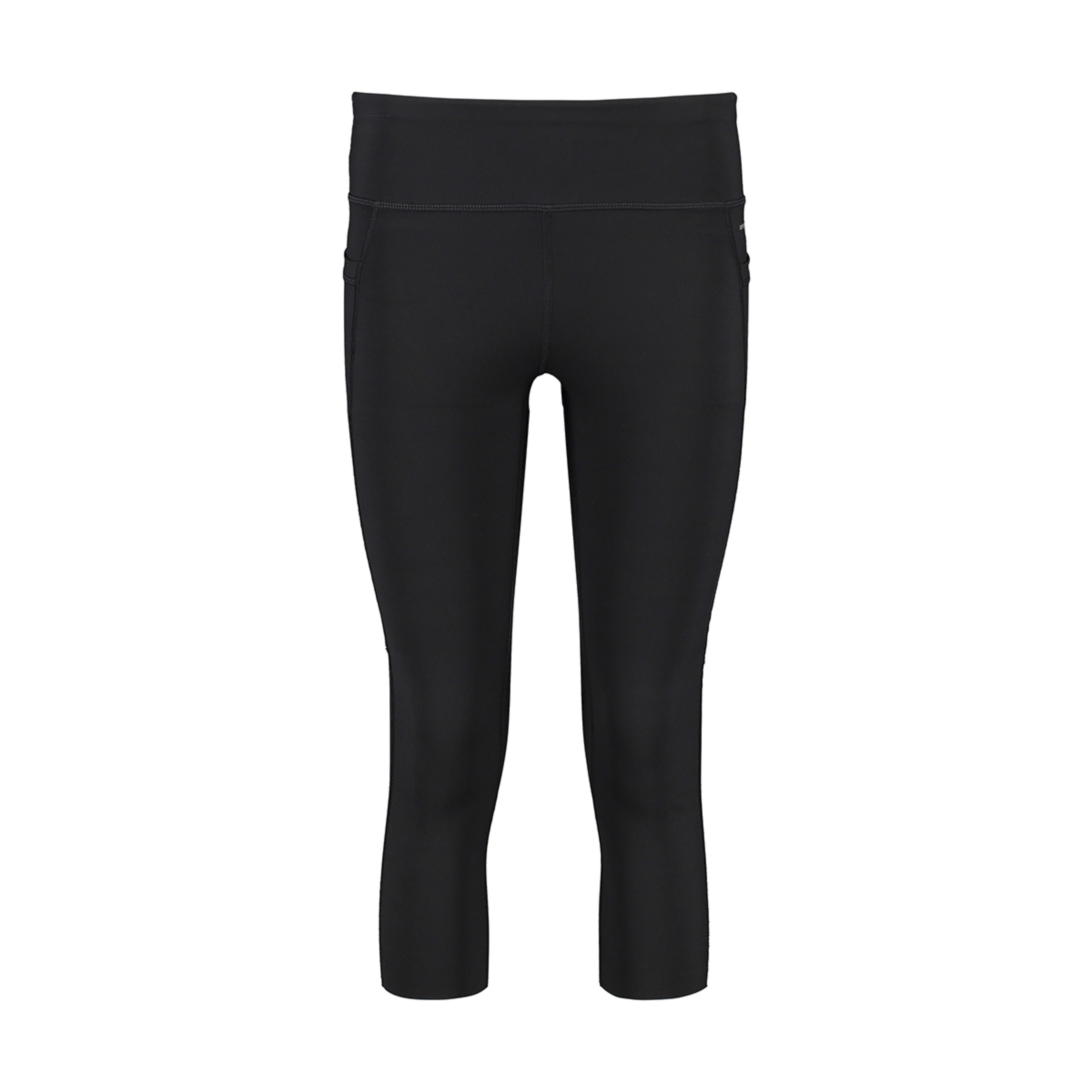 6 Active Womens Crop Training Leggings Black, 6 of 6