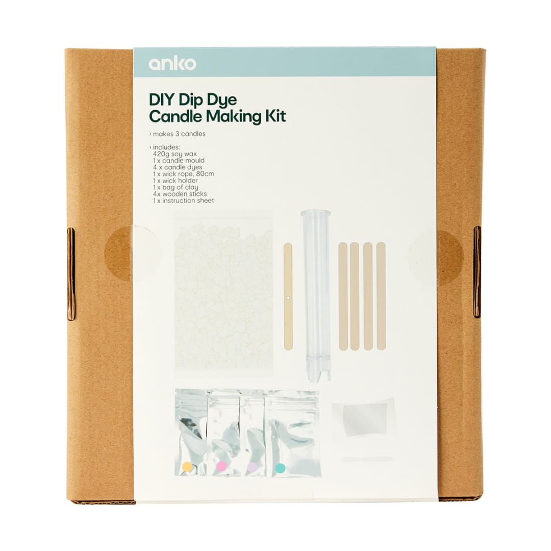DIY Dip Dye Candle Making Kit Kmart