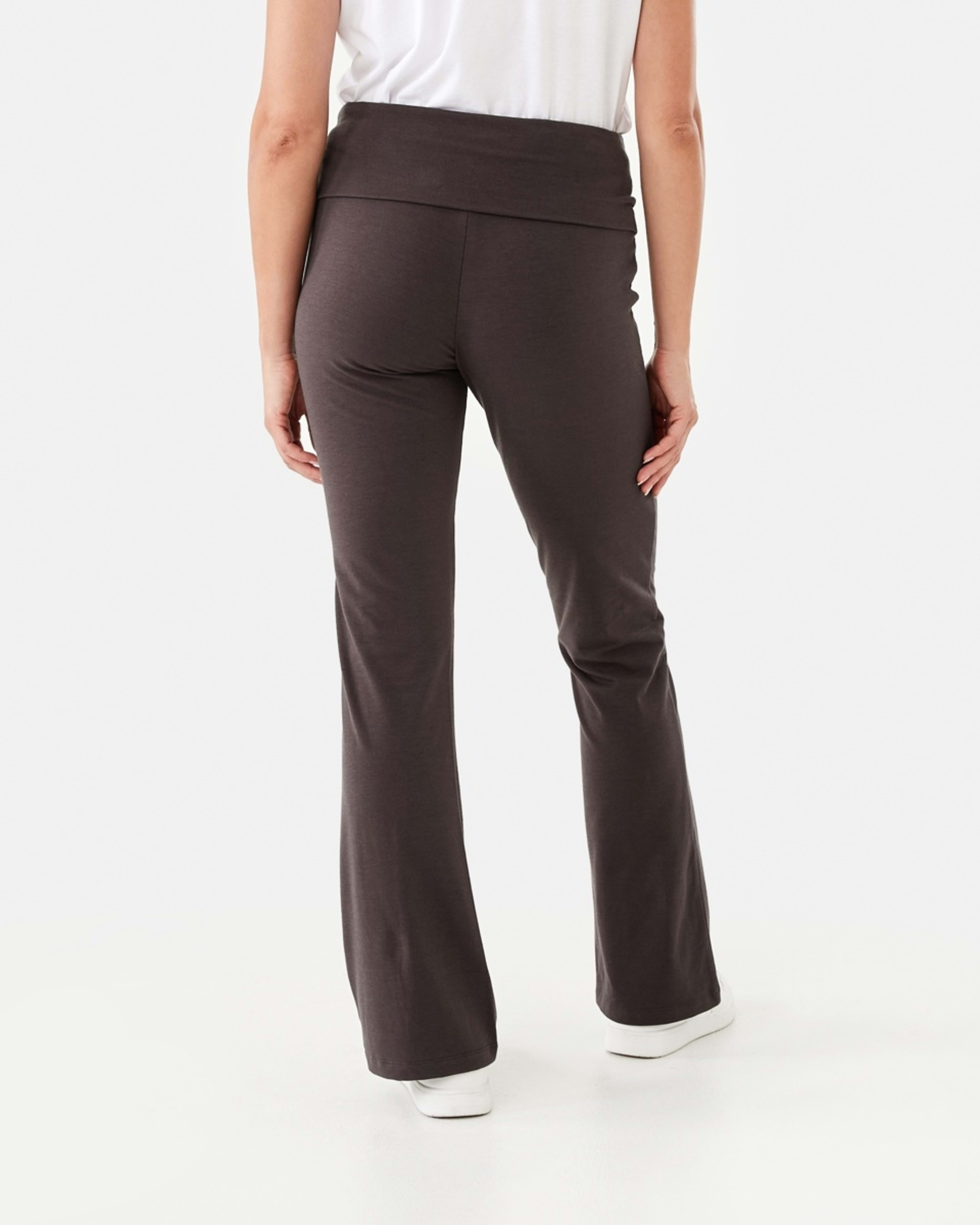 3 Fold Down Flare Pants DARK ESPRESSO, 3 of 4