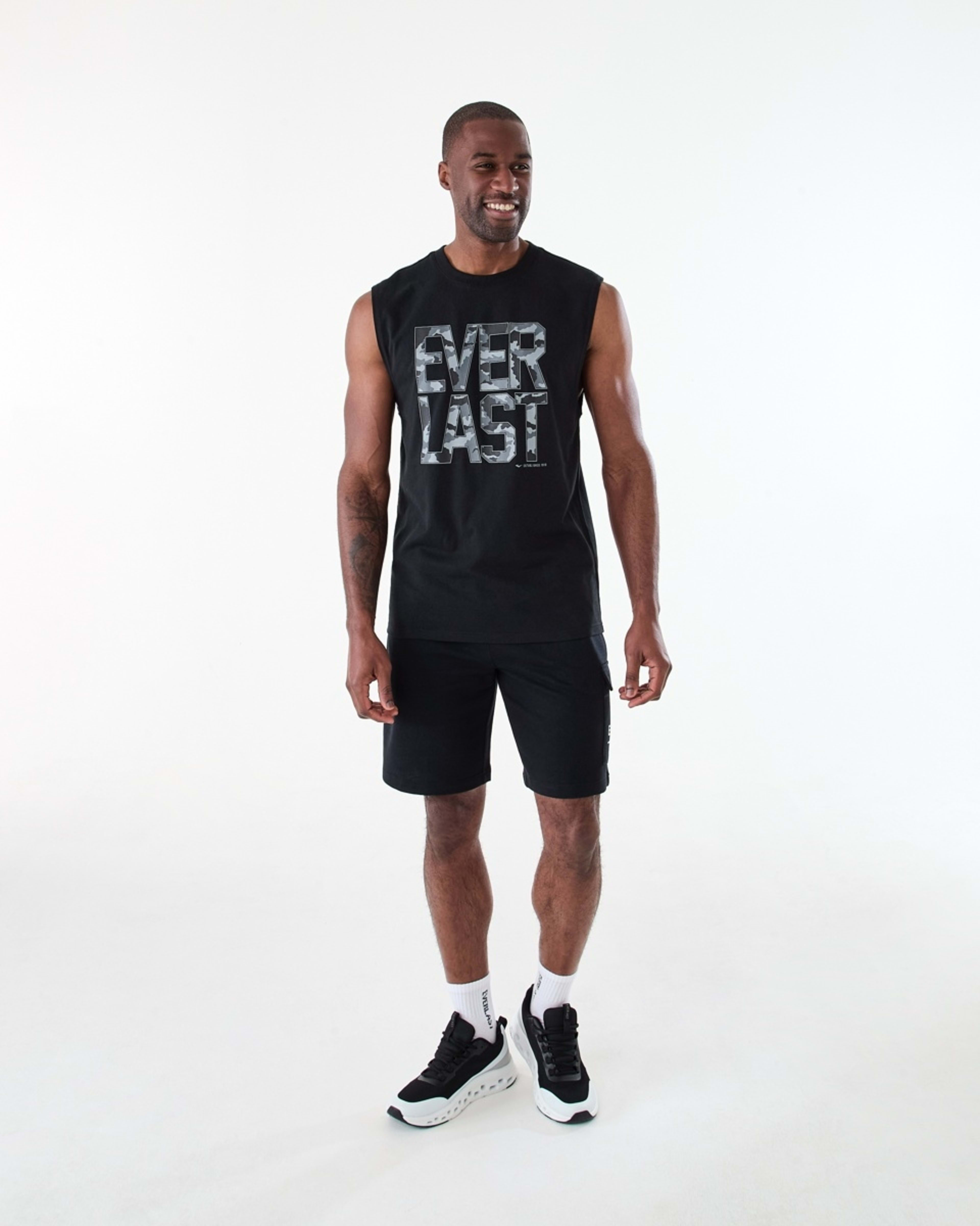 7 Everlast Mens Camo Print Muscle EVERLAST BLACK, 7 of 7