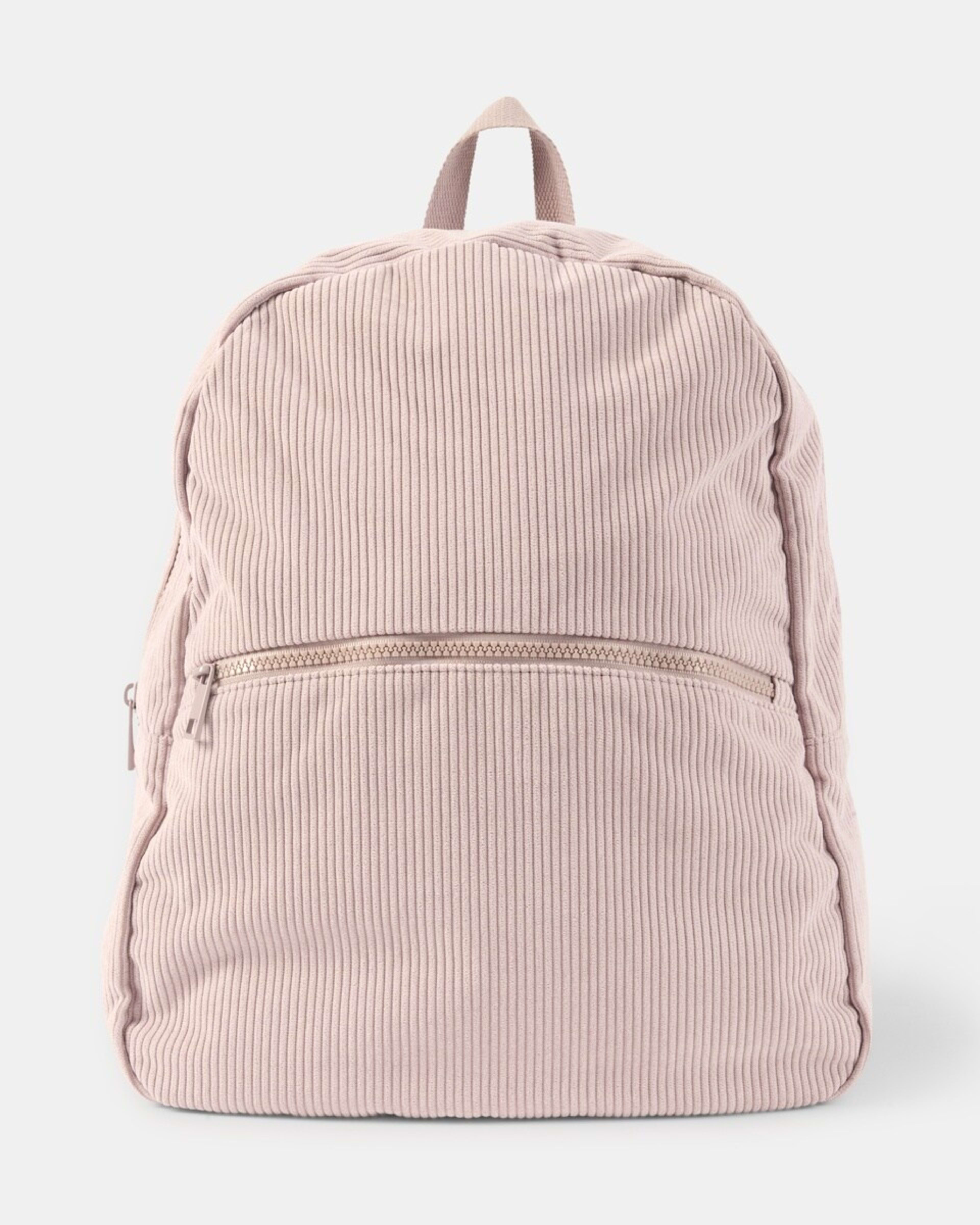1 Corduroy Backpack Rose Pink, 1 of 5