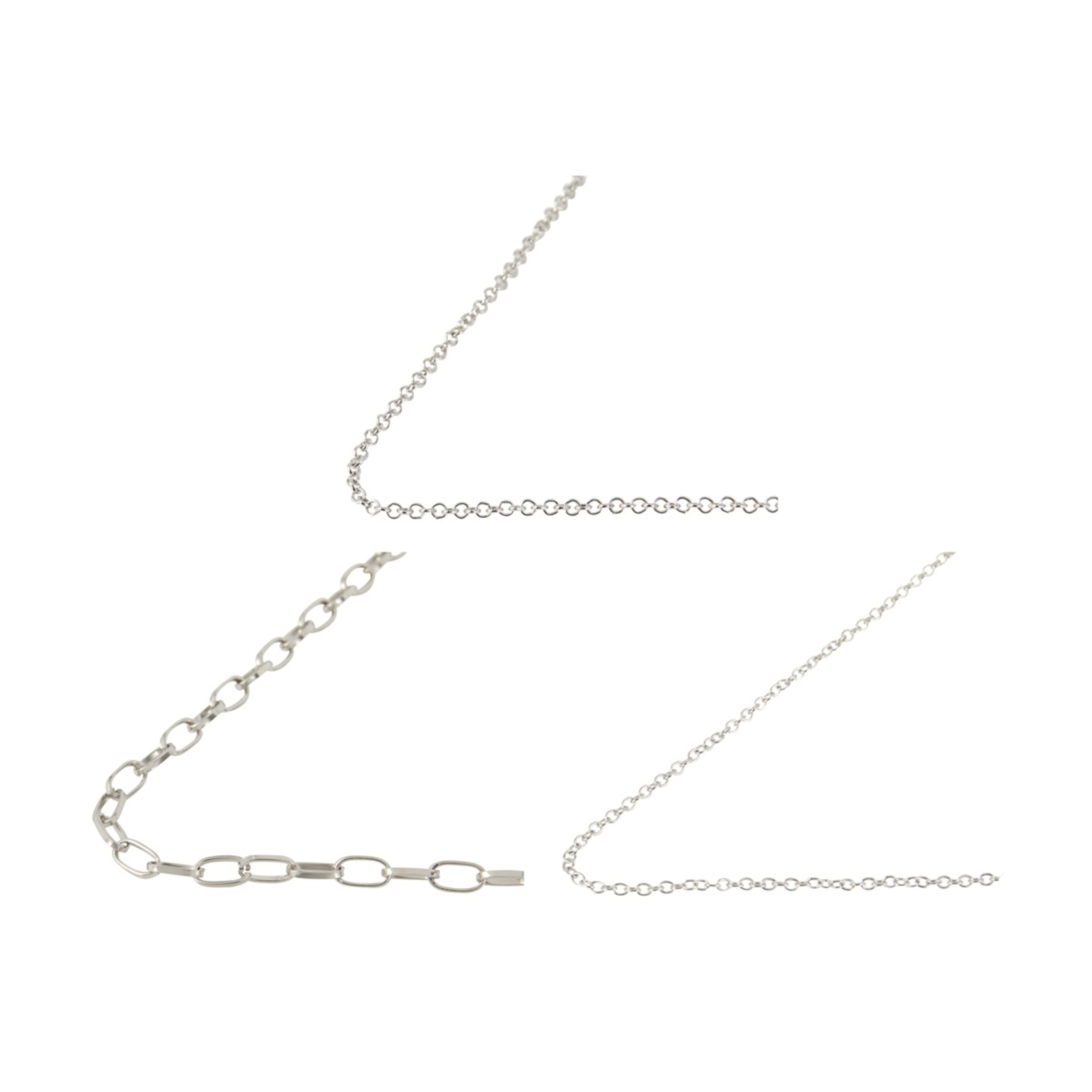 3 Jewellery Chain Set - Silver Look, 3 of 3