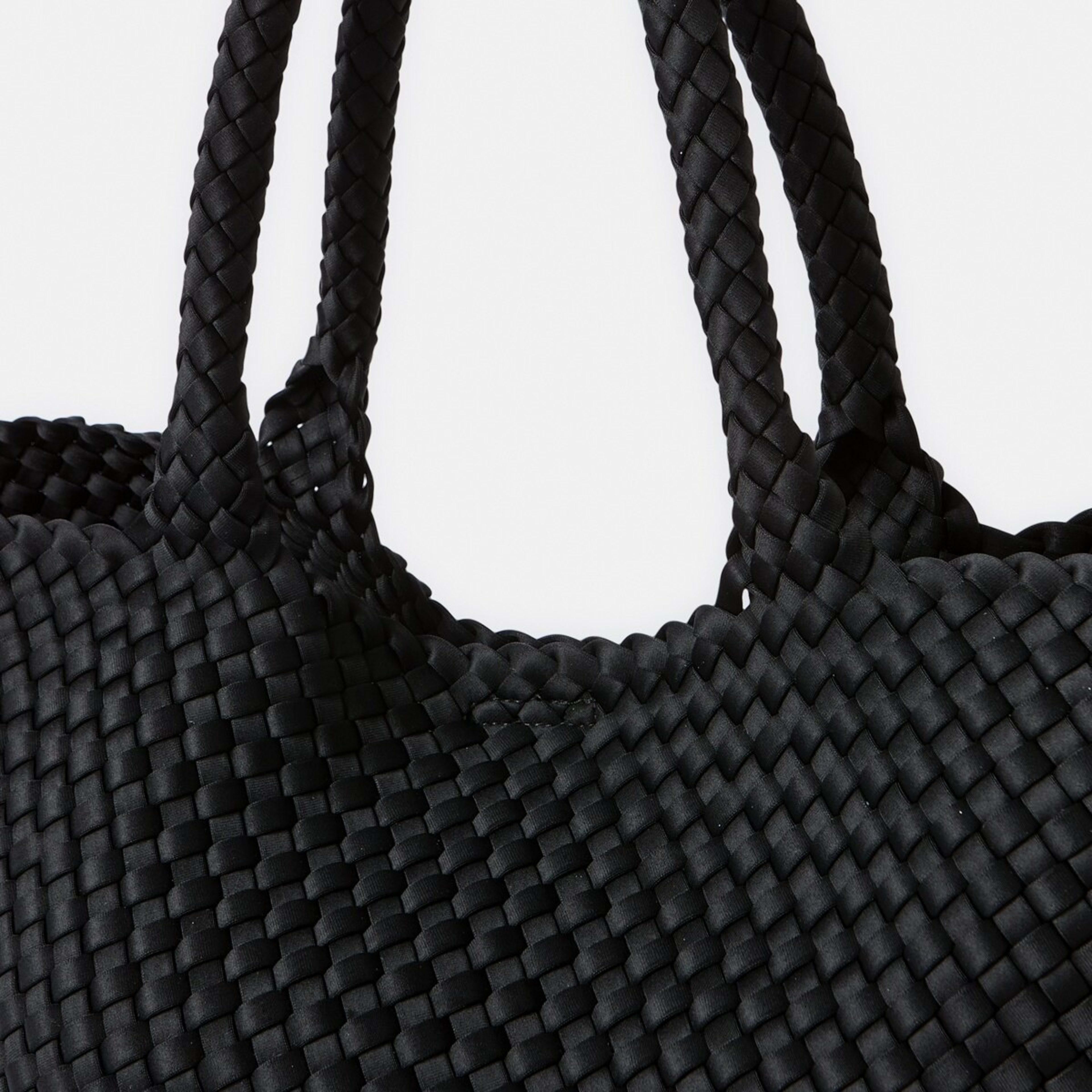 3 Weave Tote Bag Black, 3 of 5