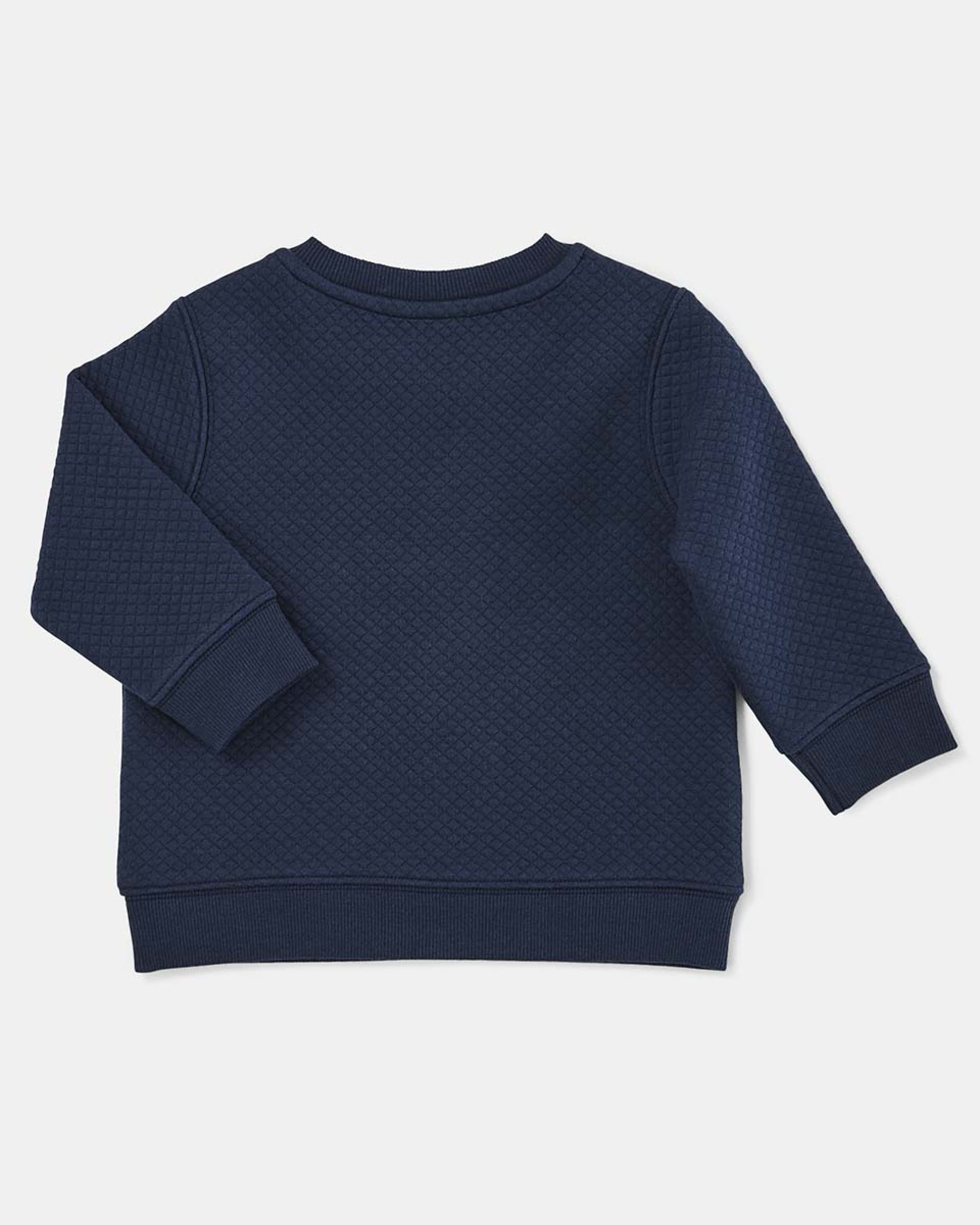Quilted Crew Neck Sweatshirt Kmart