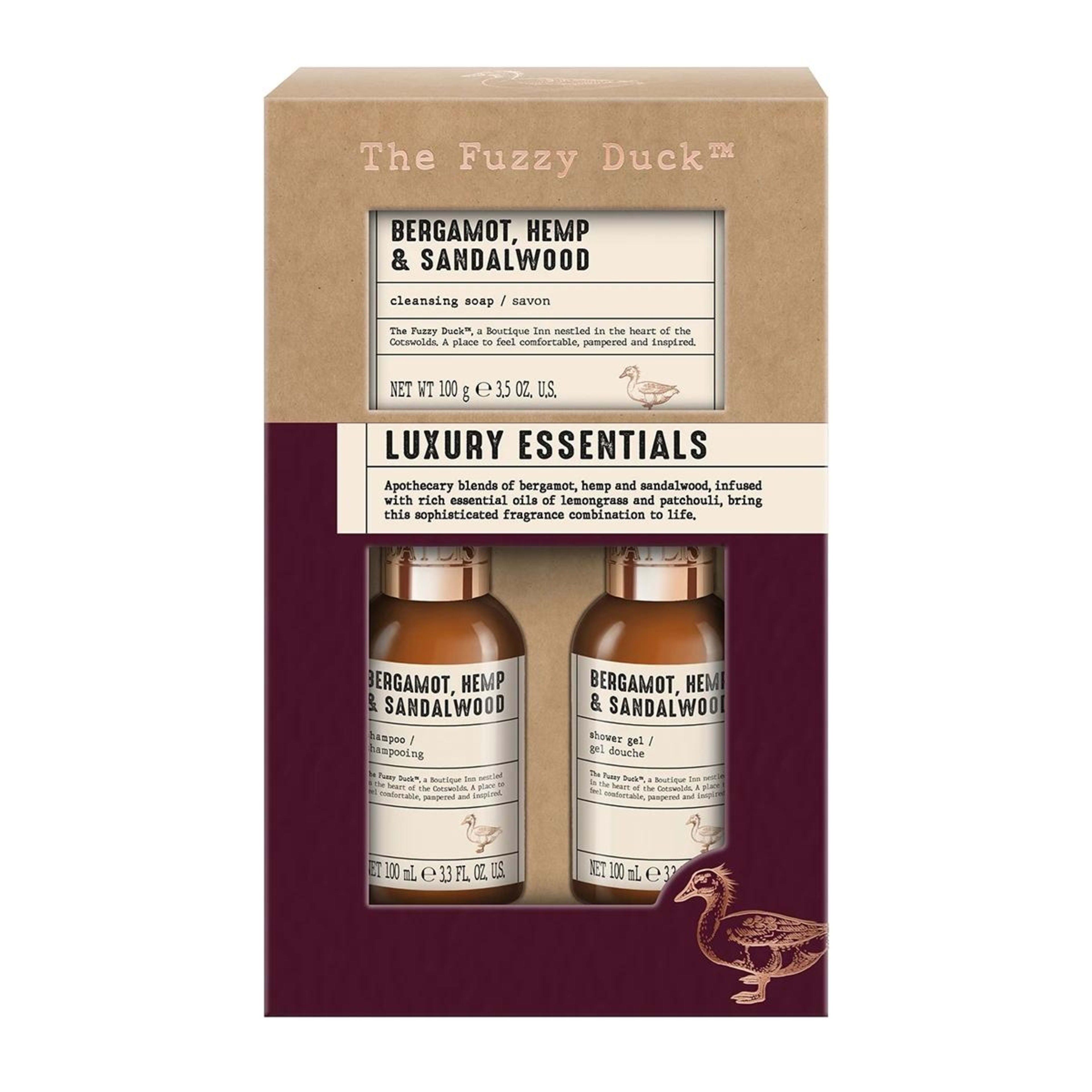 1 Baylis and Harding The Fuzzy Duck Luxury Essentials Set - Bergamot, Hemp and Sandalwood, 1 of 4
