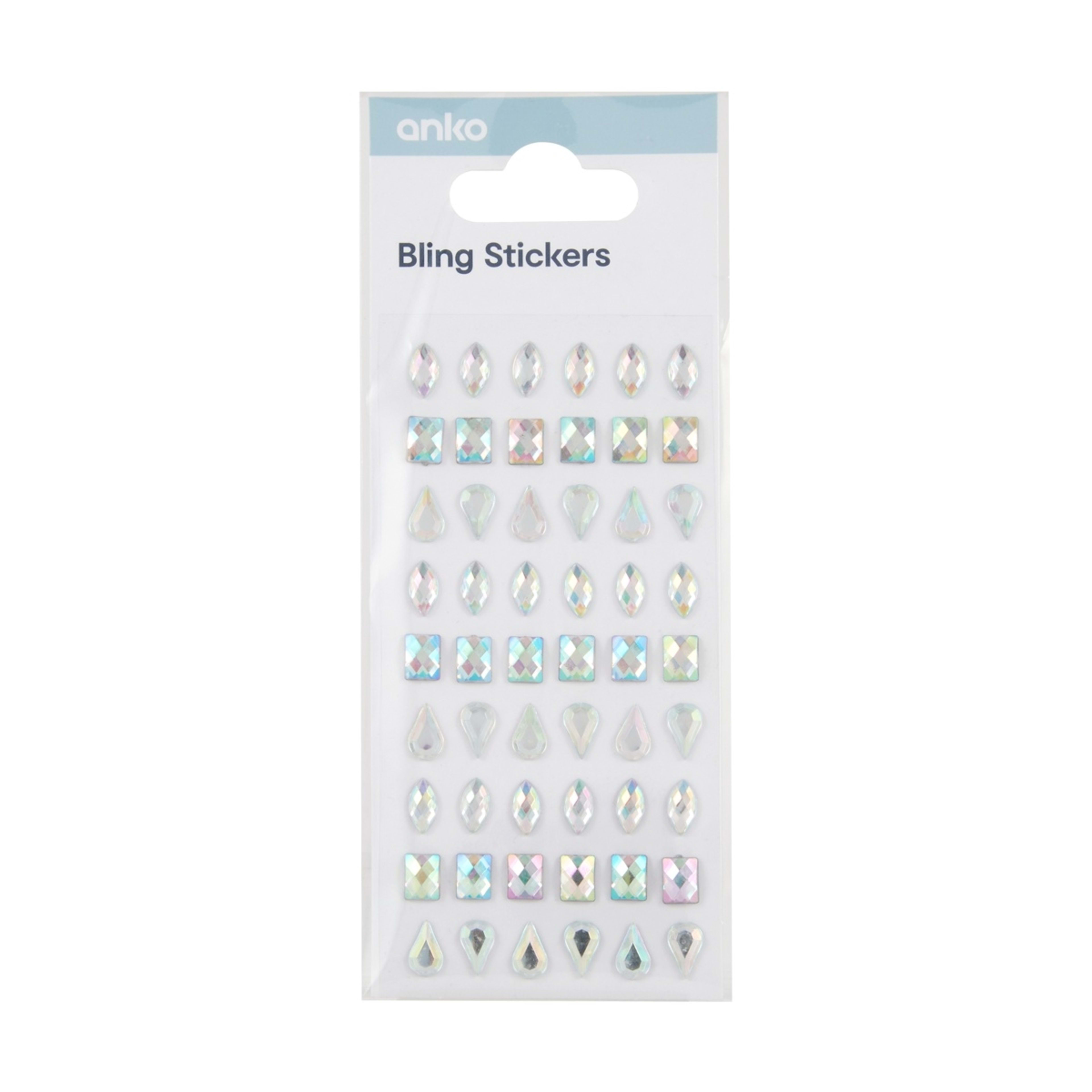 1 Bling Stickers - Teardrop