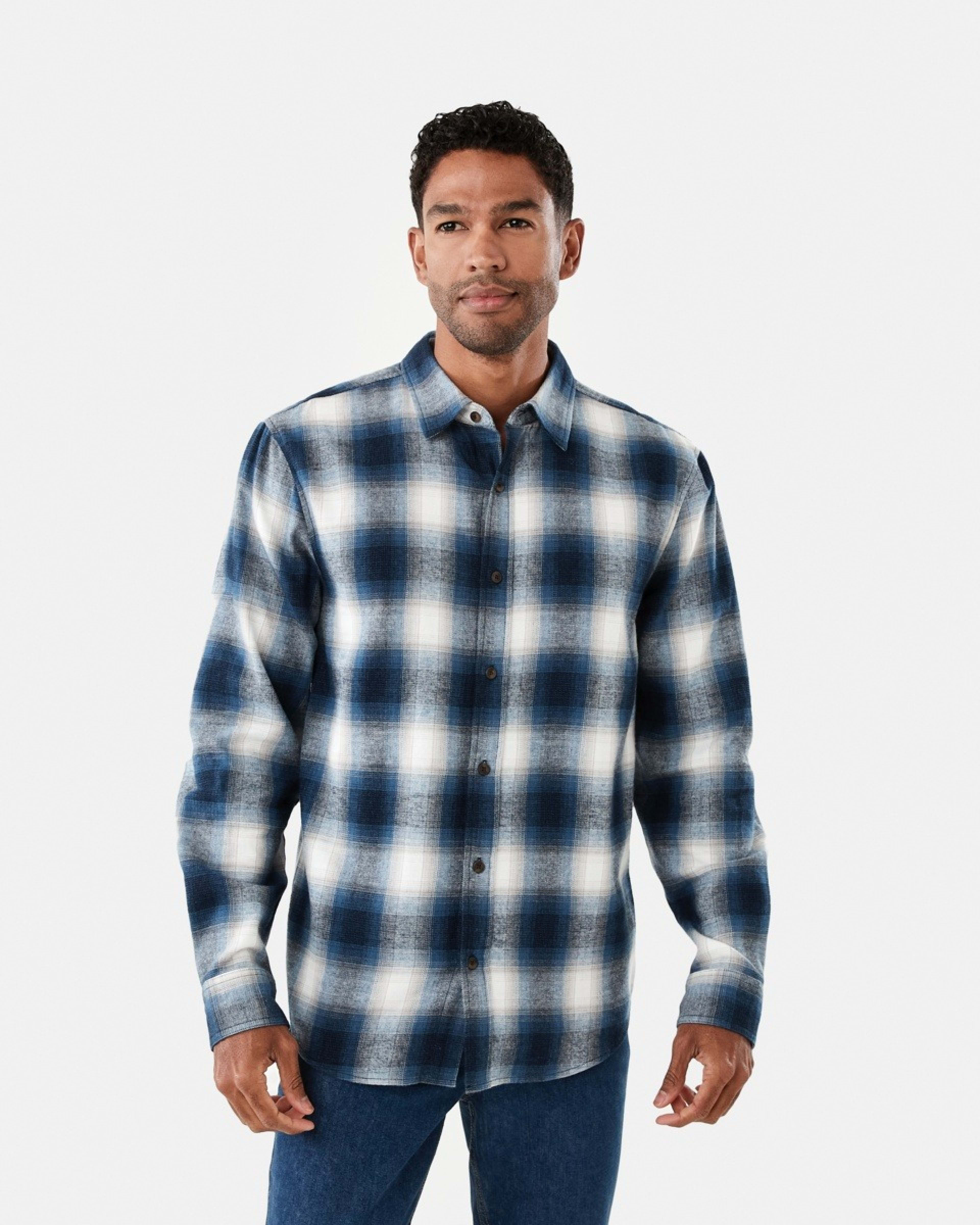 1 Long Sleeve Buffalo Check Shirt Dnm Check, 1 of 7