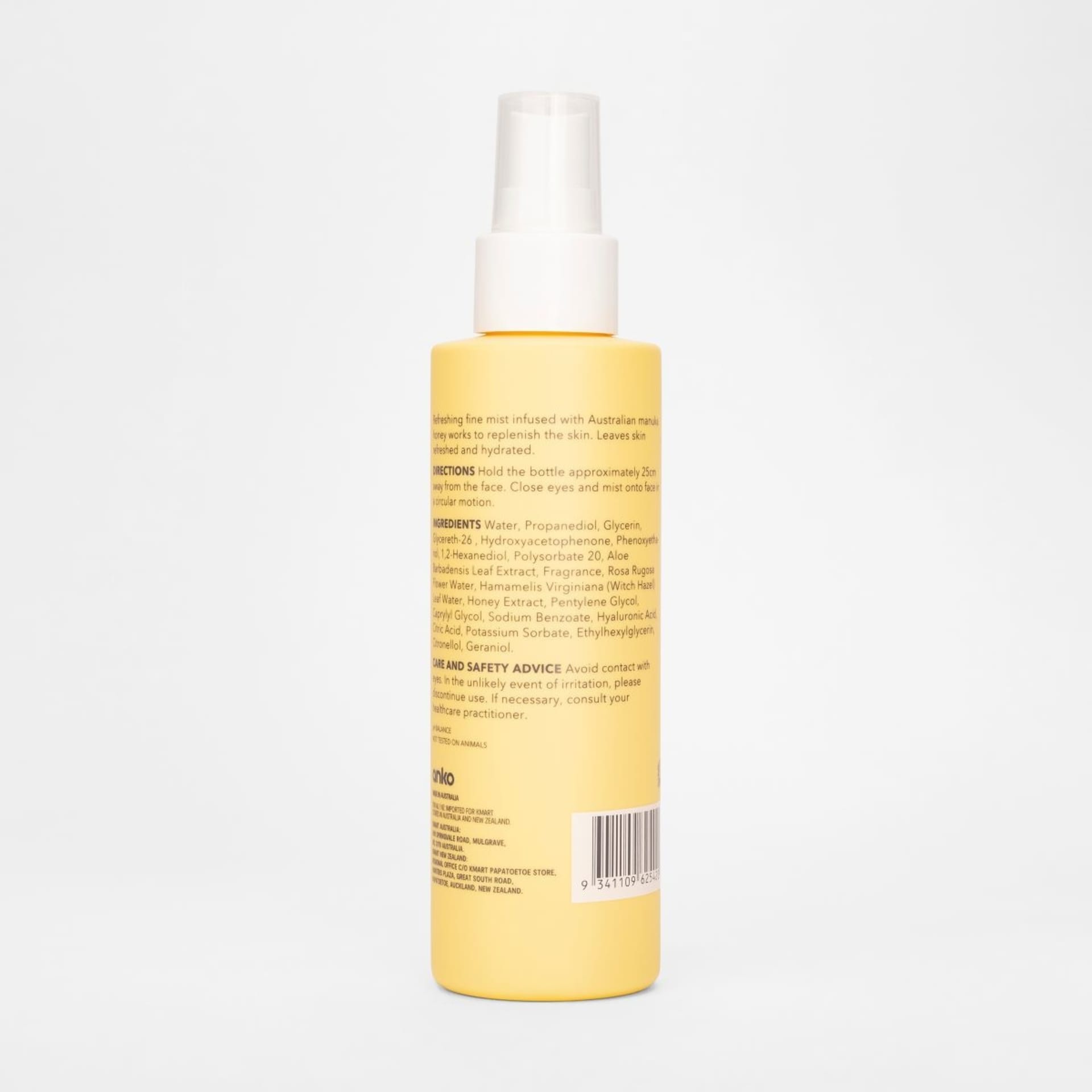 Facial Mist 150ml Australian Manuka Honey Kmart