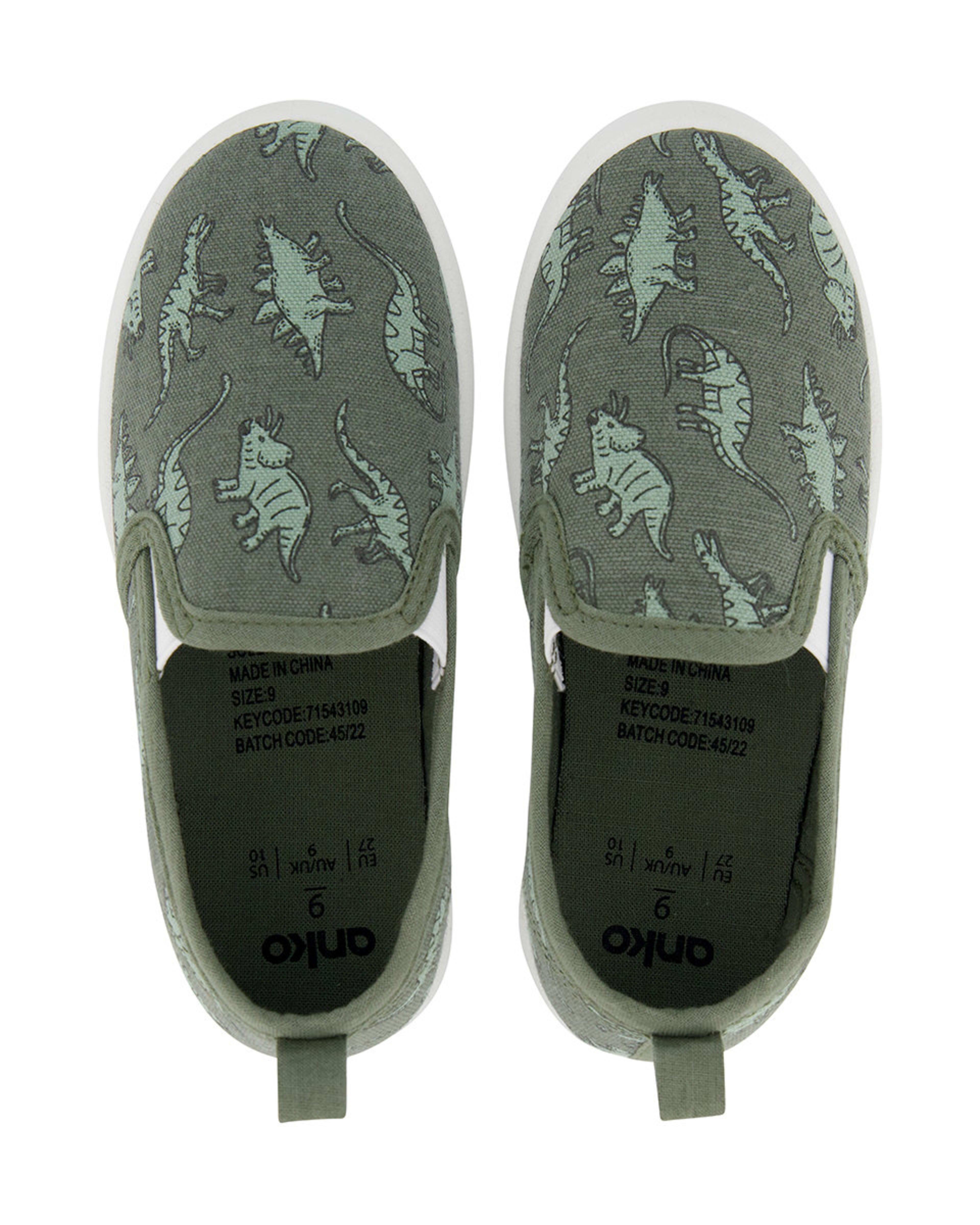 Junior Slip On Canvas Sneakers Kmart