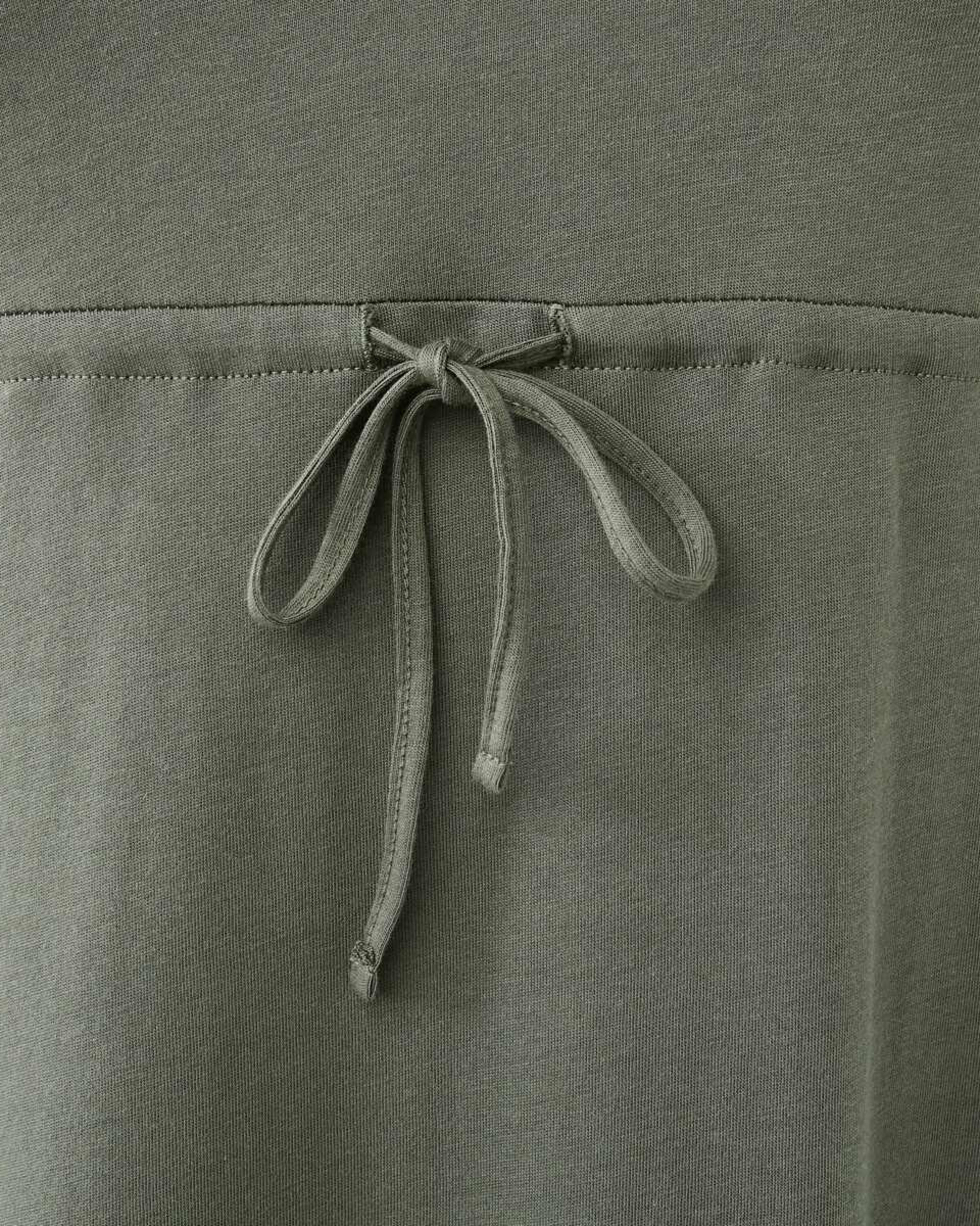 7 Curve Short Sleeve Waist Tie Midi Dress Grn Olive, 7 of 7