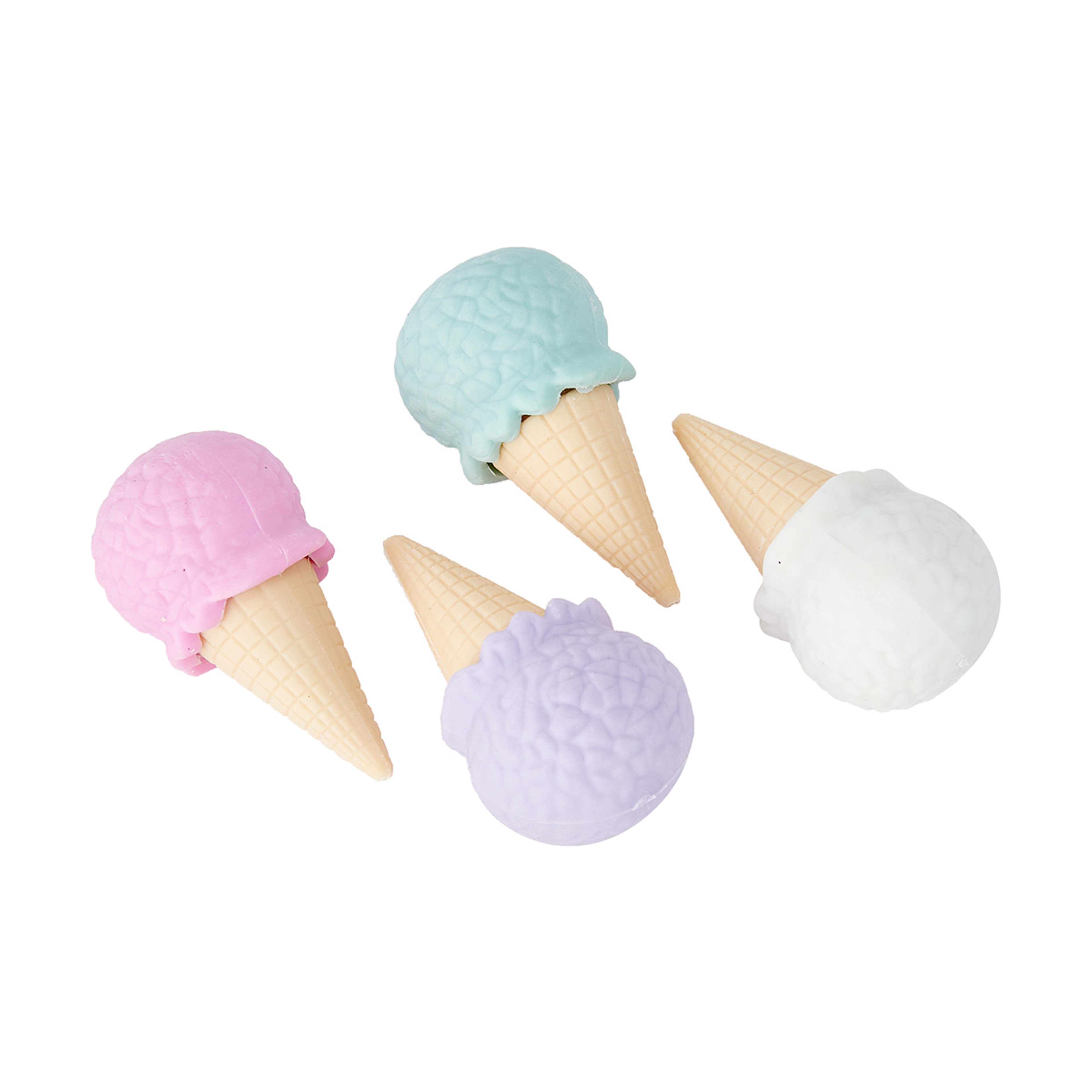 4 Pack Ice Cream Erasers Kmart