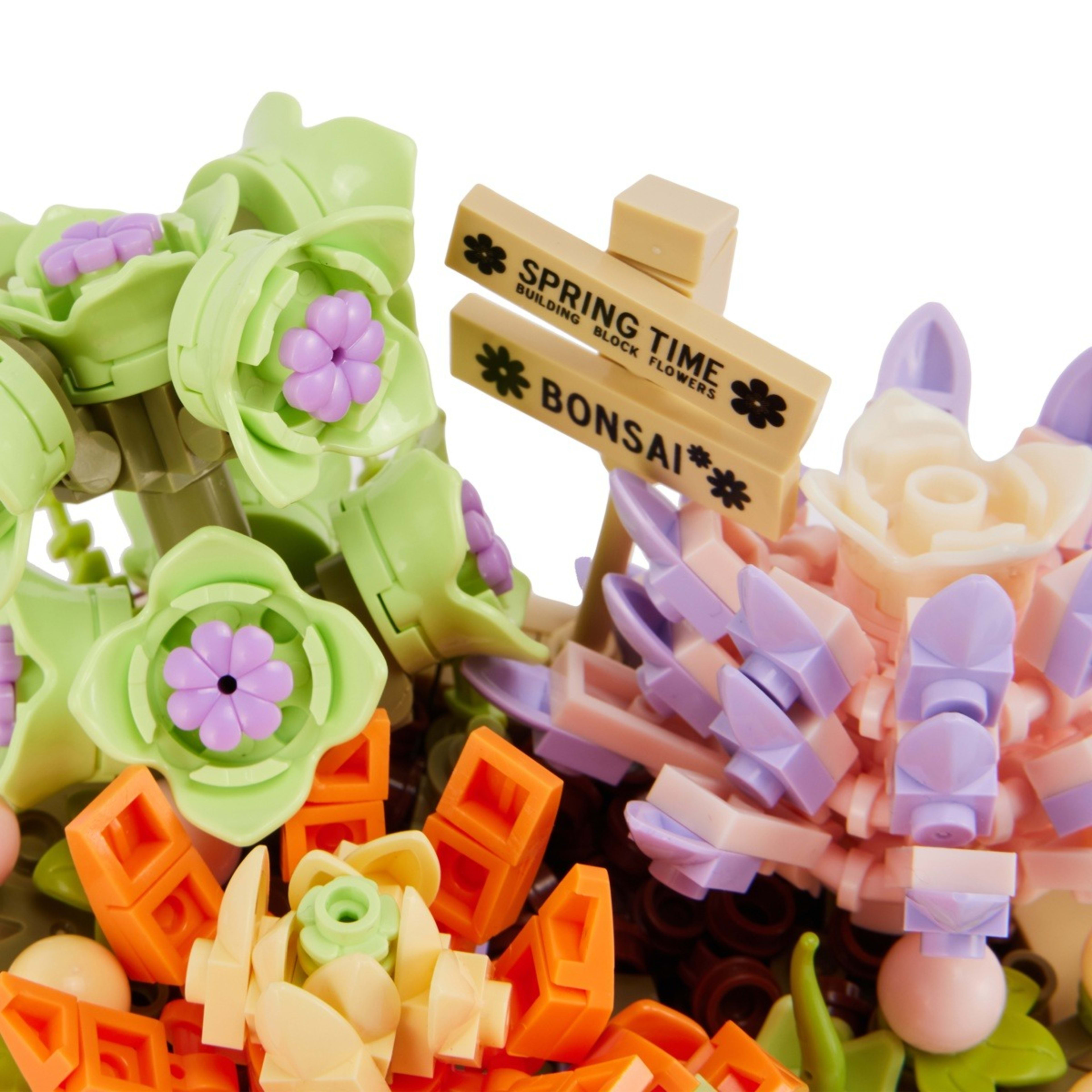 6 Mini Blocks Flower Series: Bonsai Series Playset - Assorted, 6 of 8