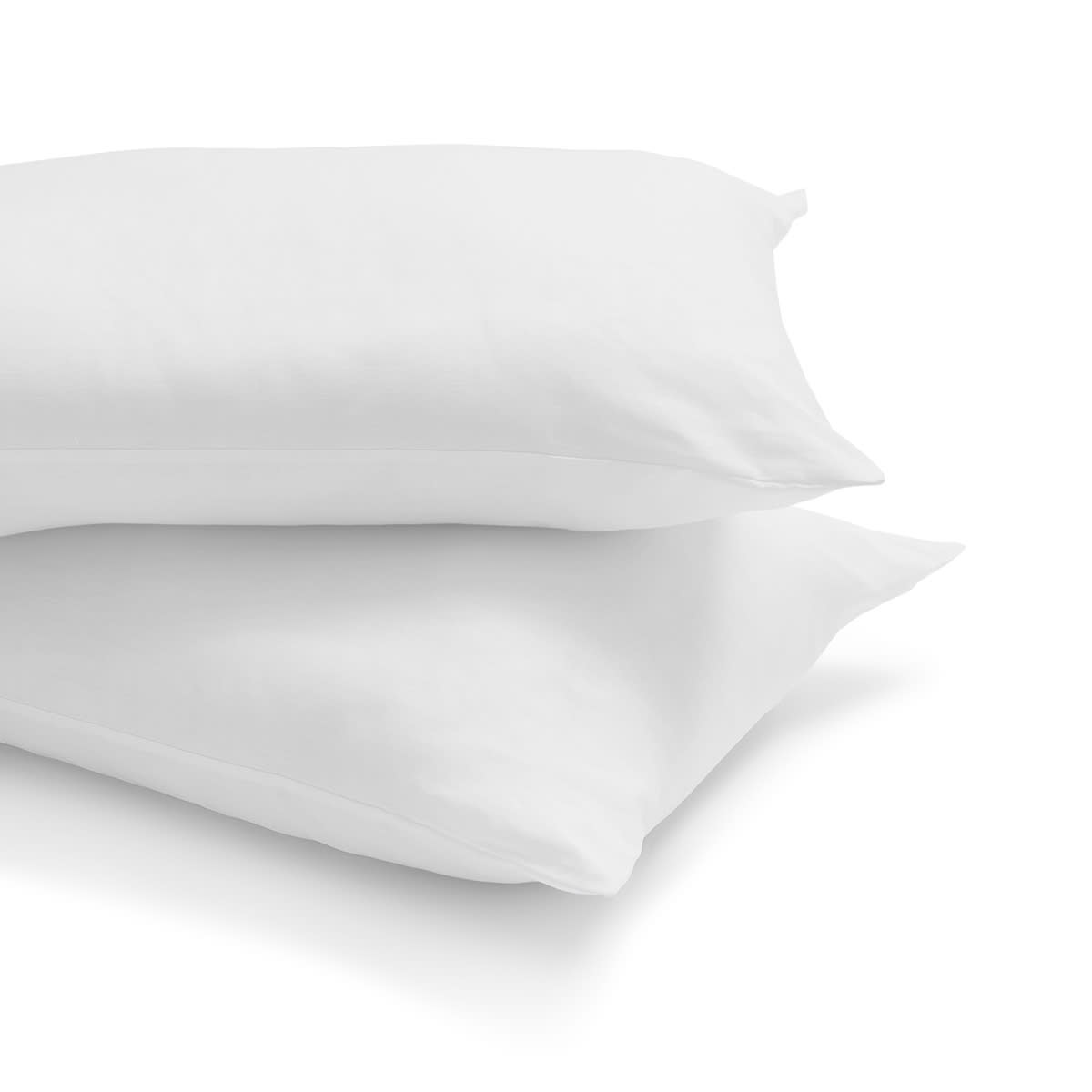 2 Pack Cotton Rich Cover Pillows High Profile, White Kmart NZ