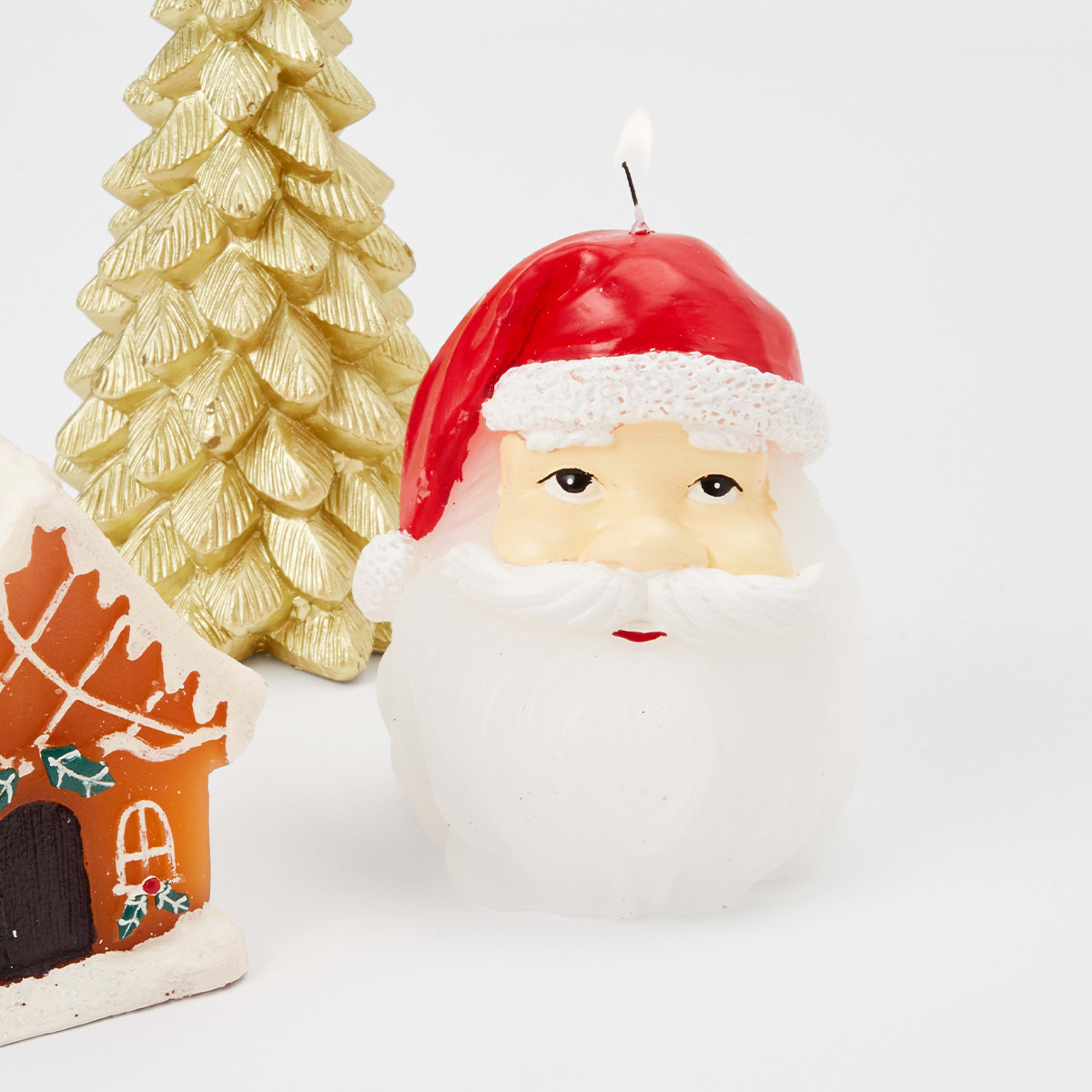 Santa Pillar Candle Kmart