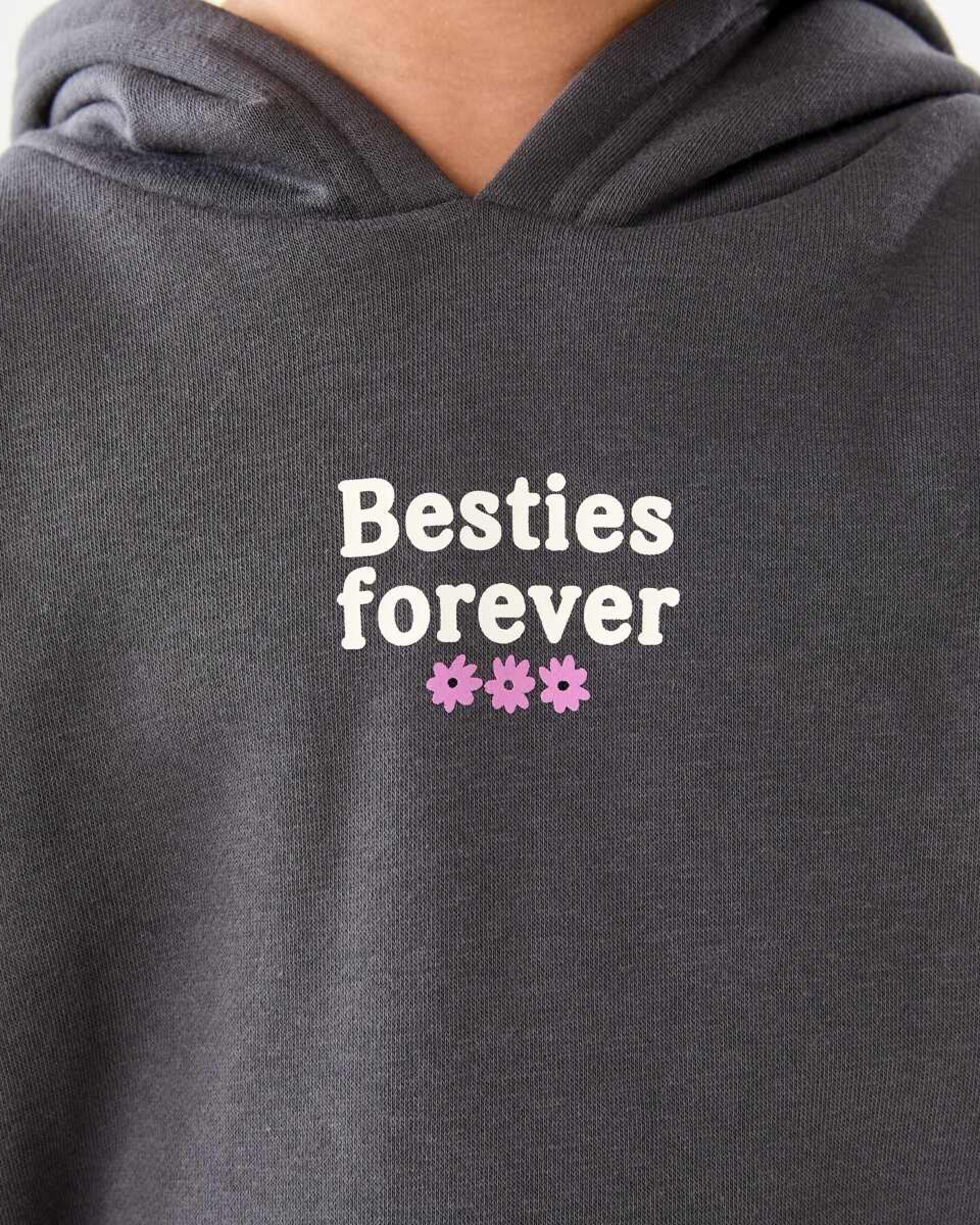 4 Oversized Hoodie FLOWER BESTIES FOREVER GREY, 4 of 6