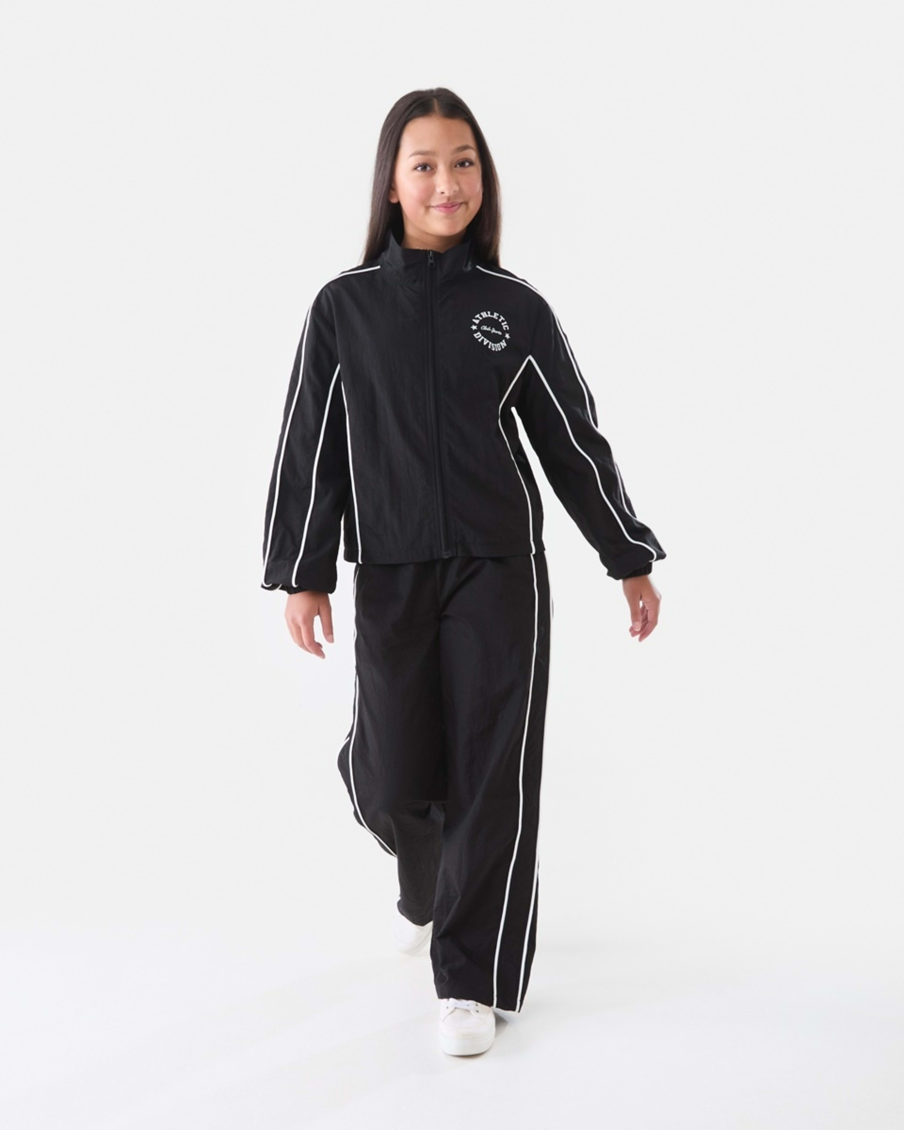 6 Active Kids Parachute Jacket Black, 6 of 7