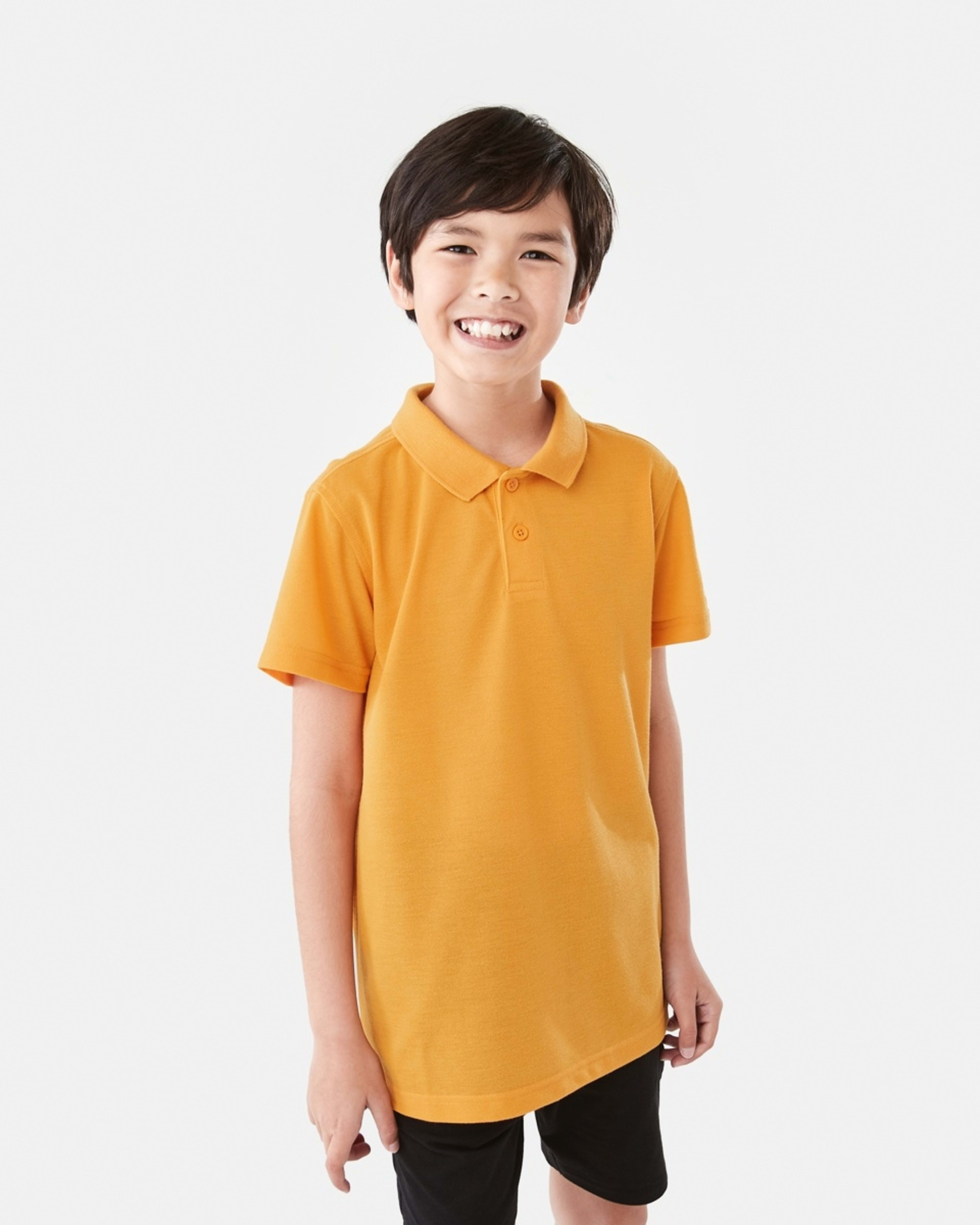 1 School Polo T-shirt Gold, 1 of 8