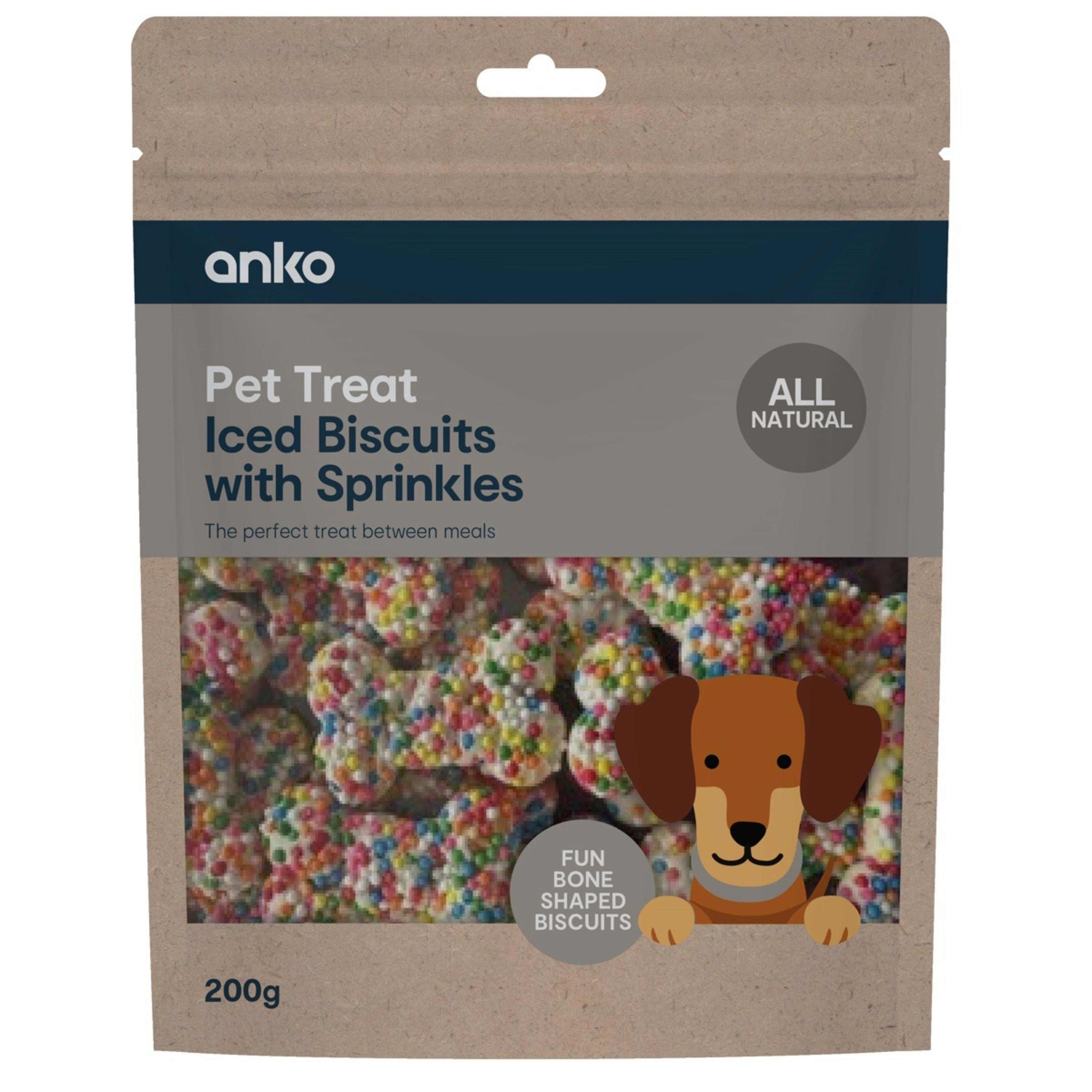 1 Pet Treat Iced Biscuits with Sprinkles, 1 of 2