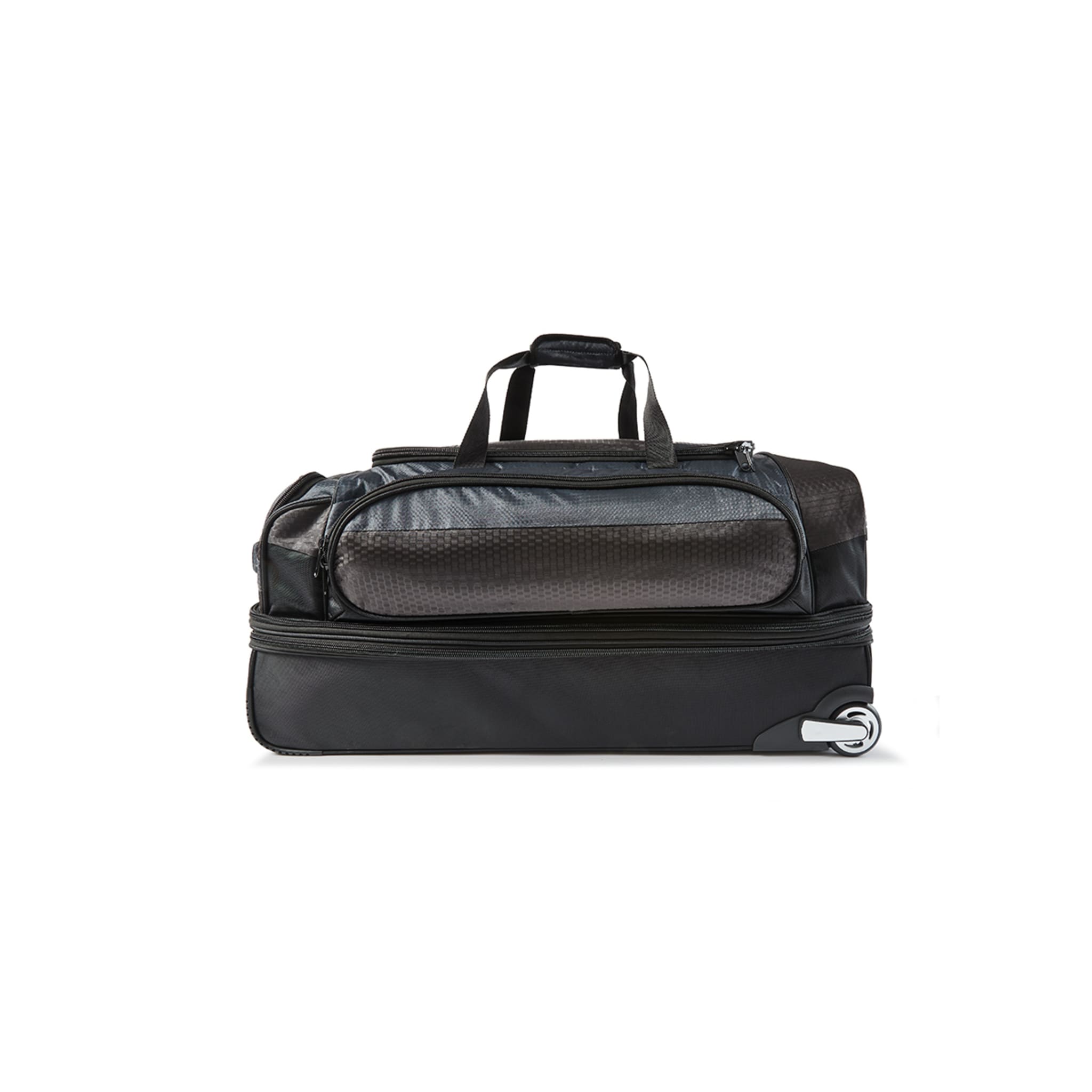 120L Rolling Transit Duffle Bag - Black - Kmart