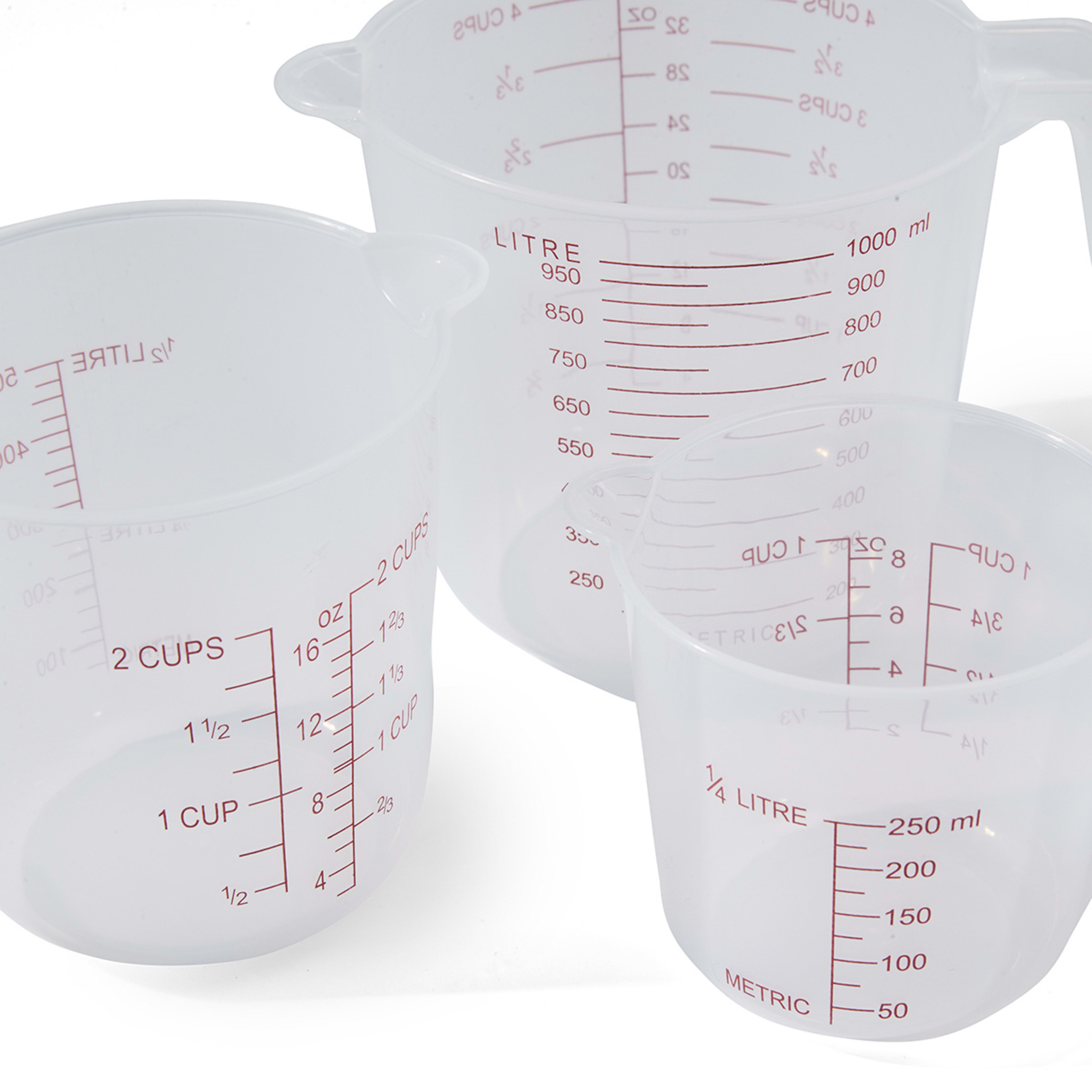 Set of 3 Measuring Jugs Kmart