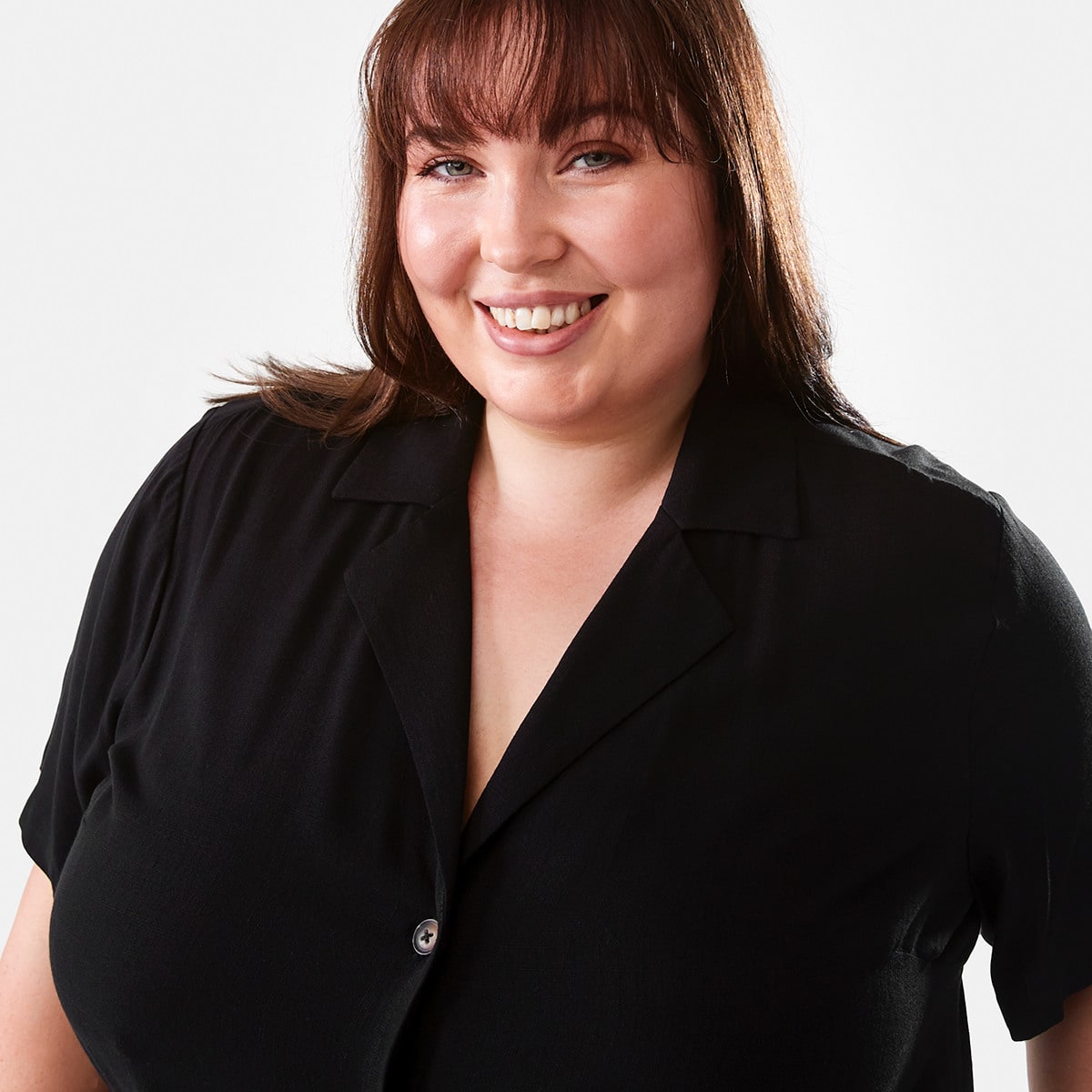 Curve Short Sleeve Tie Midi Dress Kmart