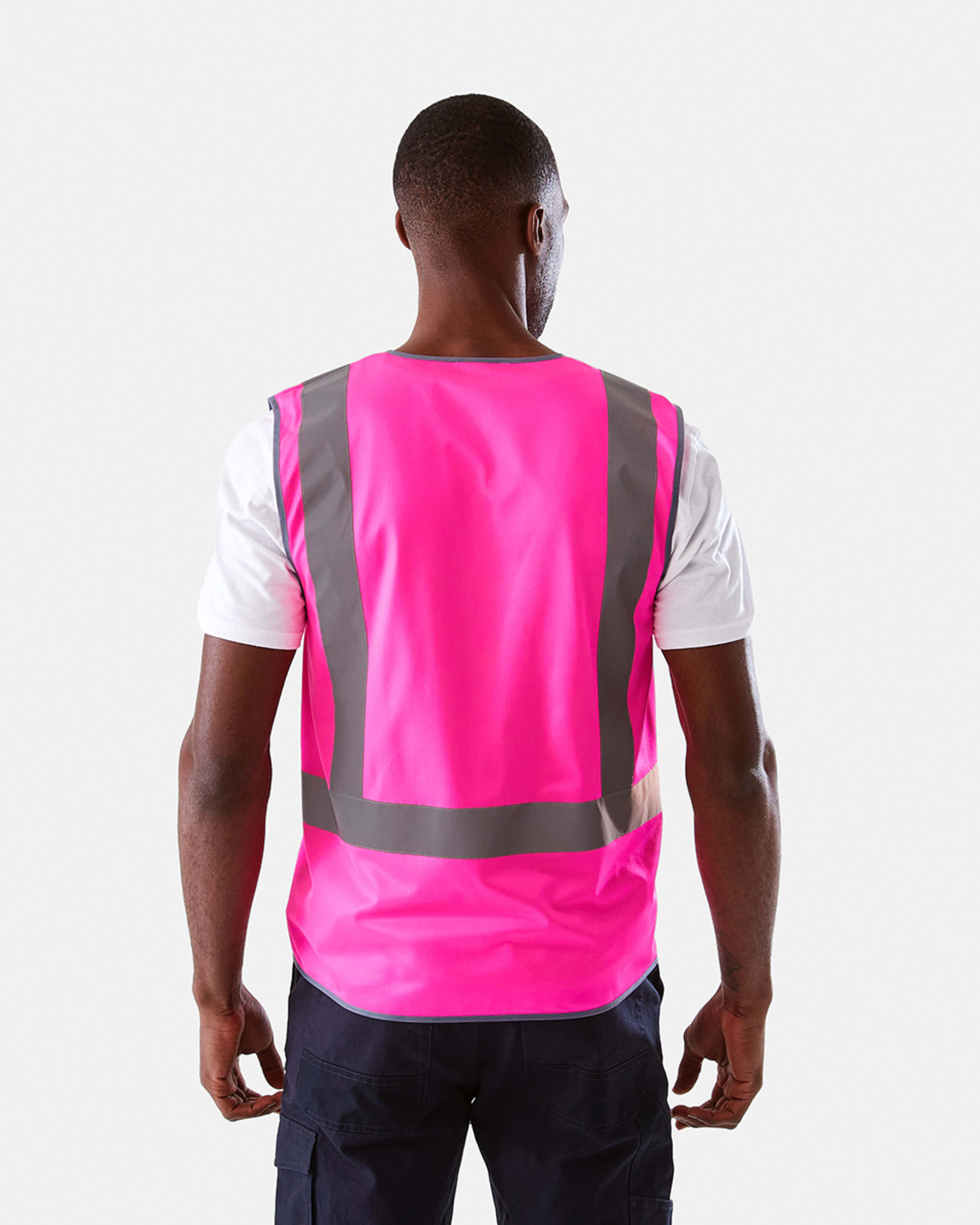 7 Workwear Hi-Visibility Vest SAFETY PINK, 7 of 10