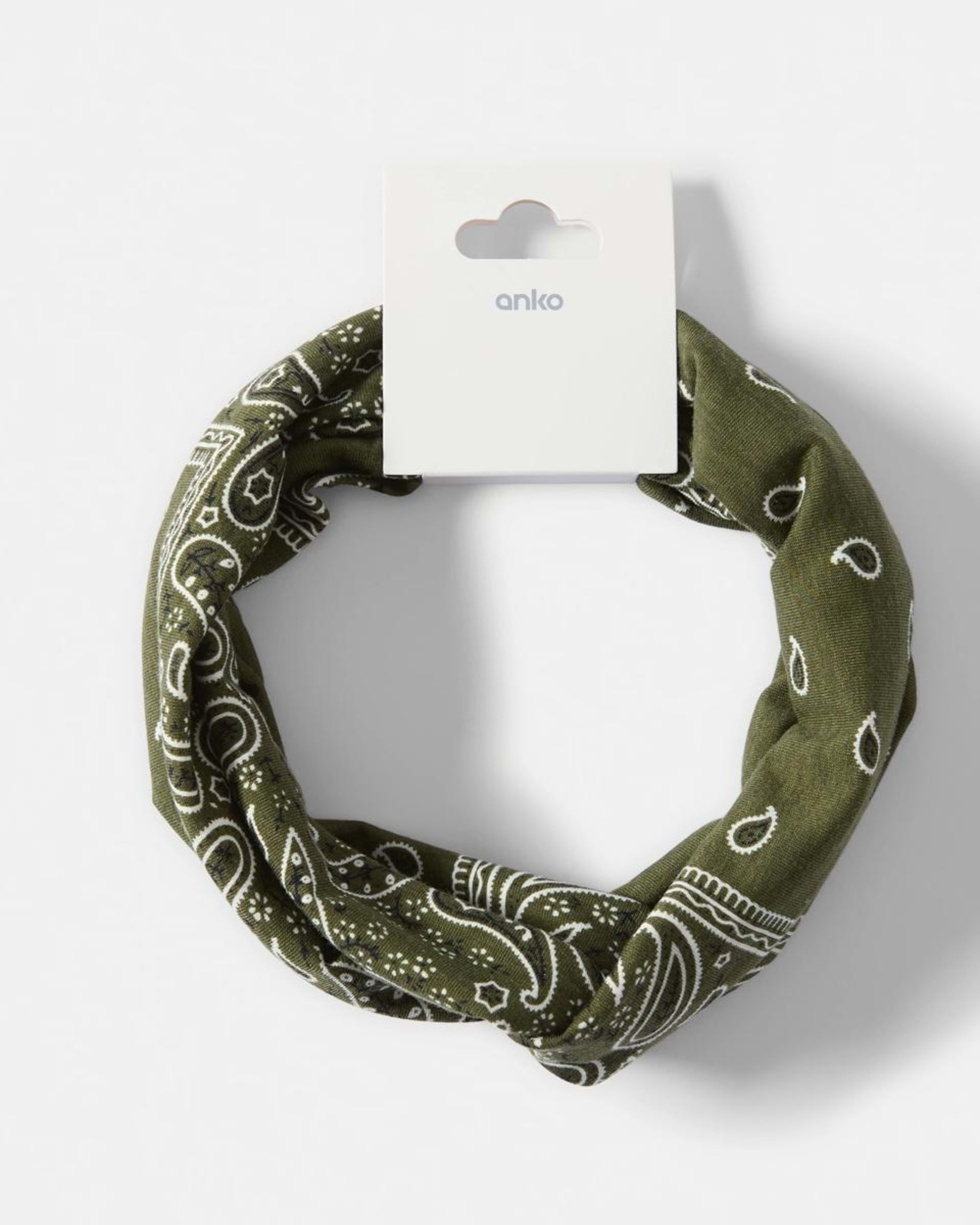 4 Stretch Bandana Headband ACC GREEN, 4 of 4