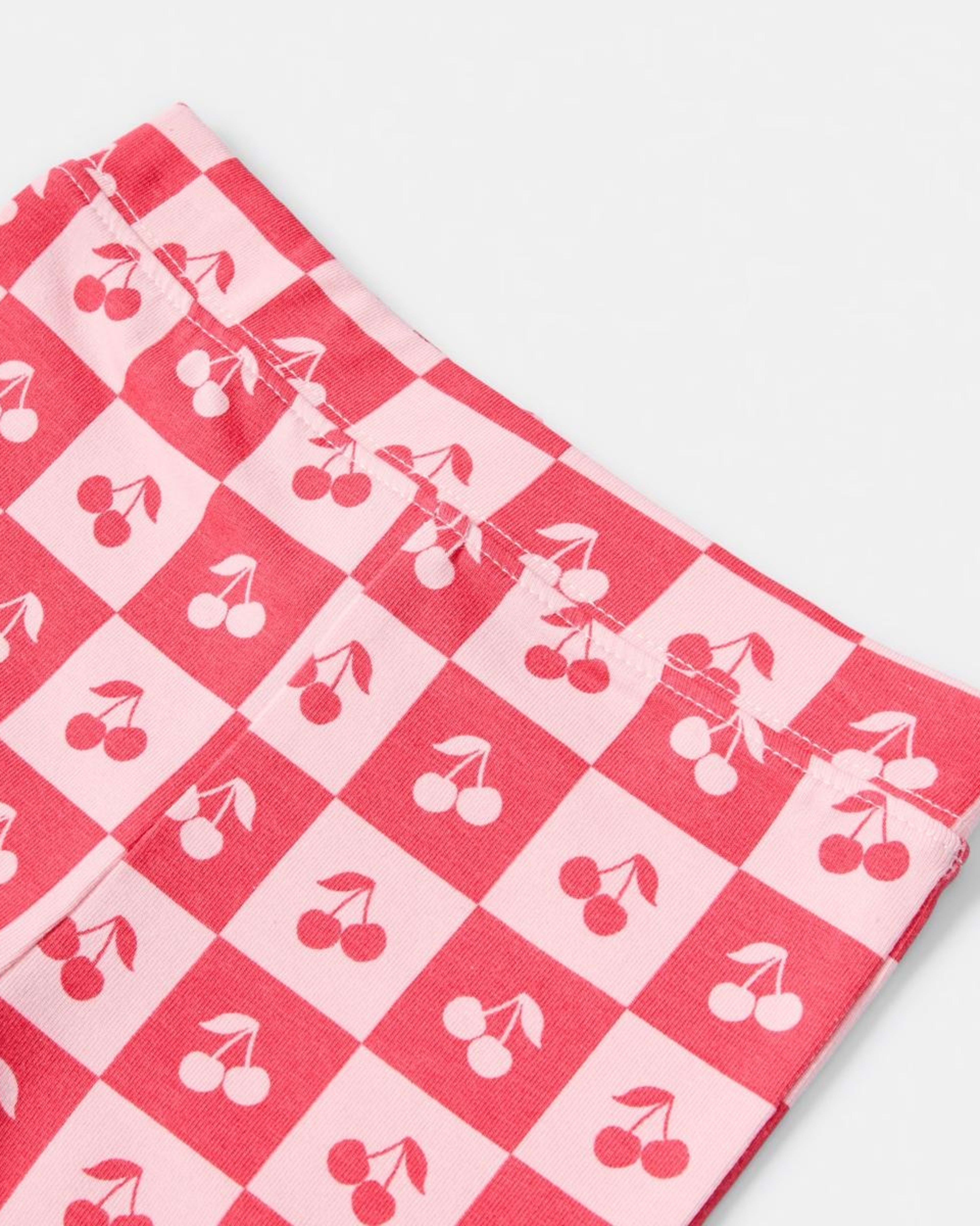 6 3 Pack Print Bike Shorts PINK CHERRY STRIPE, 6 of 8