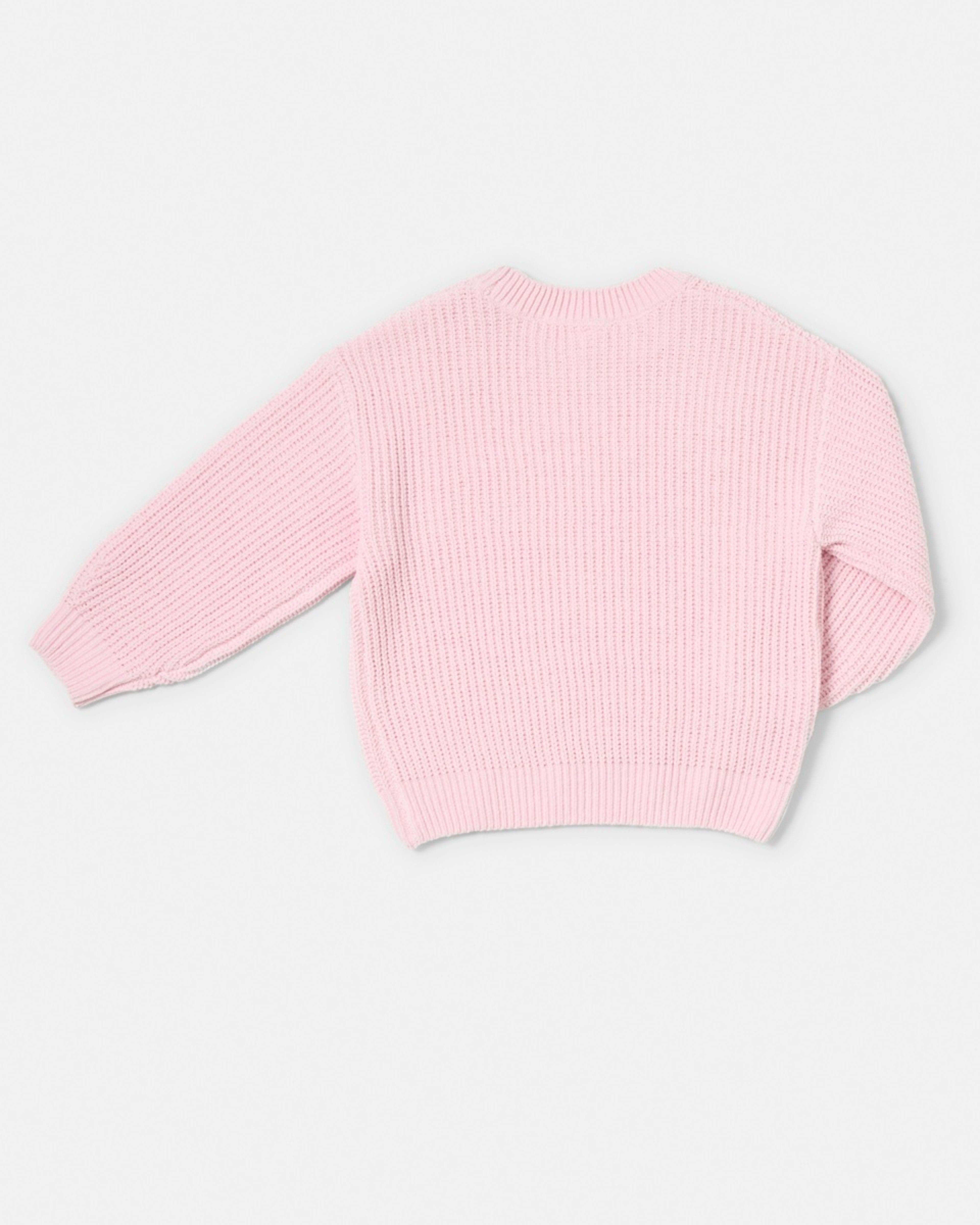 8 Chenille Knit Sweater Pearl Pink, 8 of 8