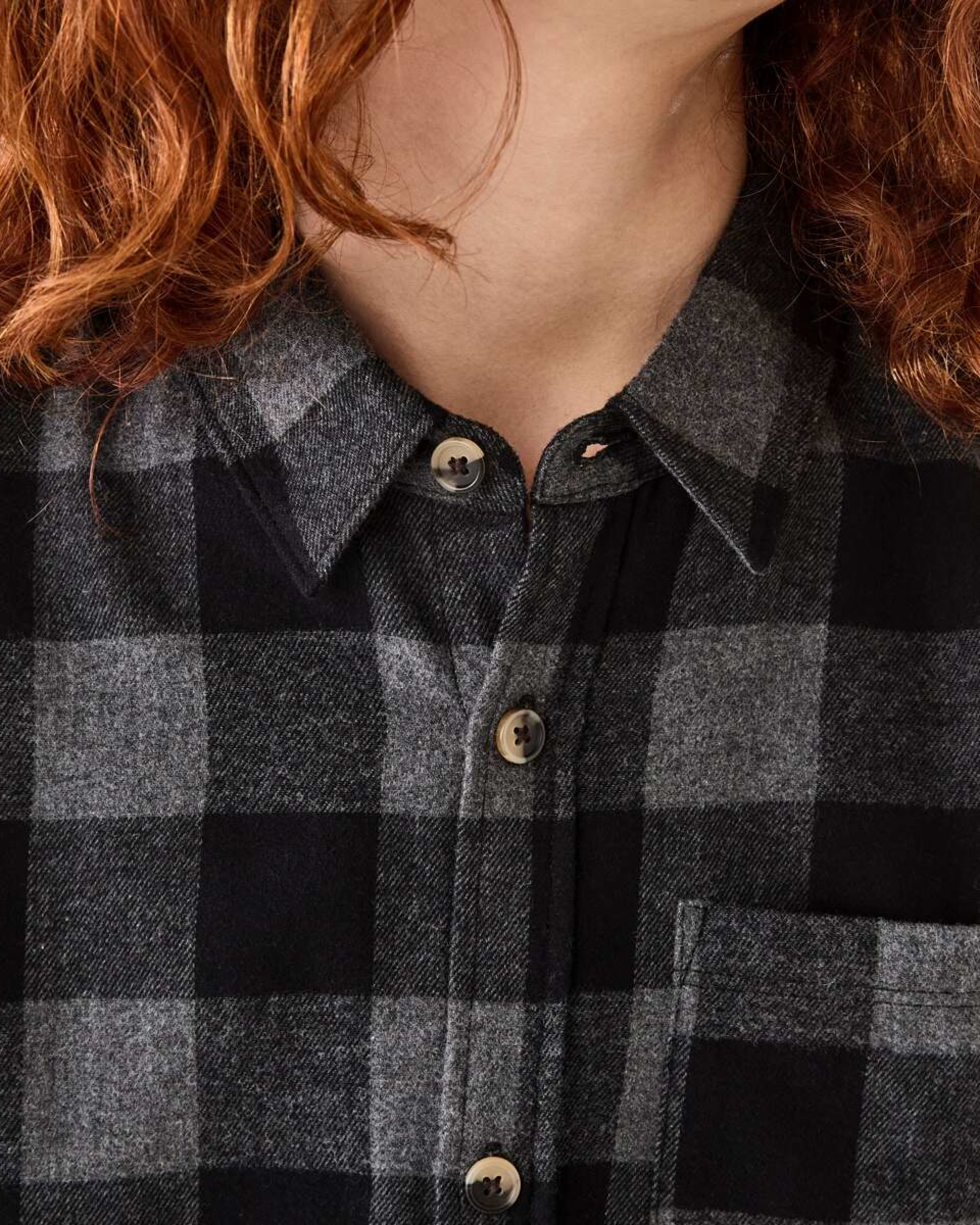 4 Long Sleeve Flannel Shirt Char Check, 4 of 9