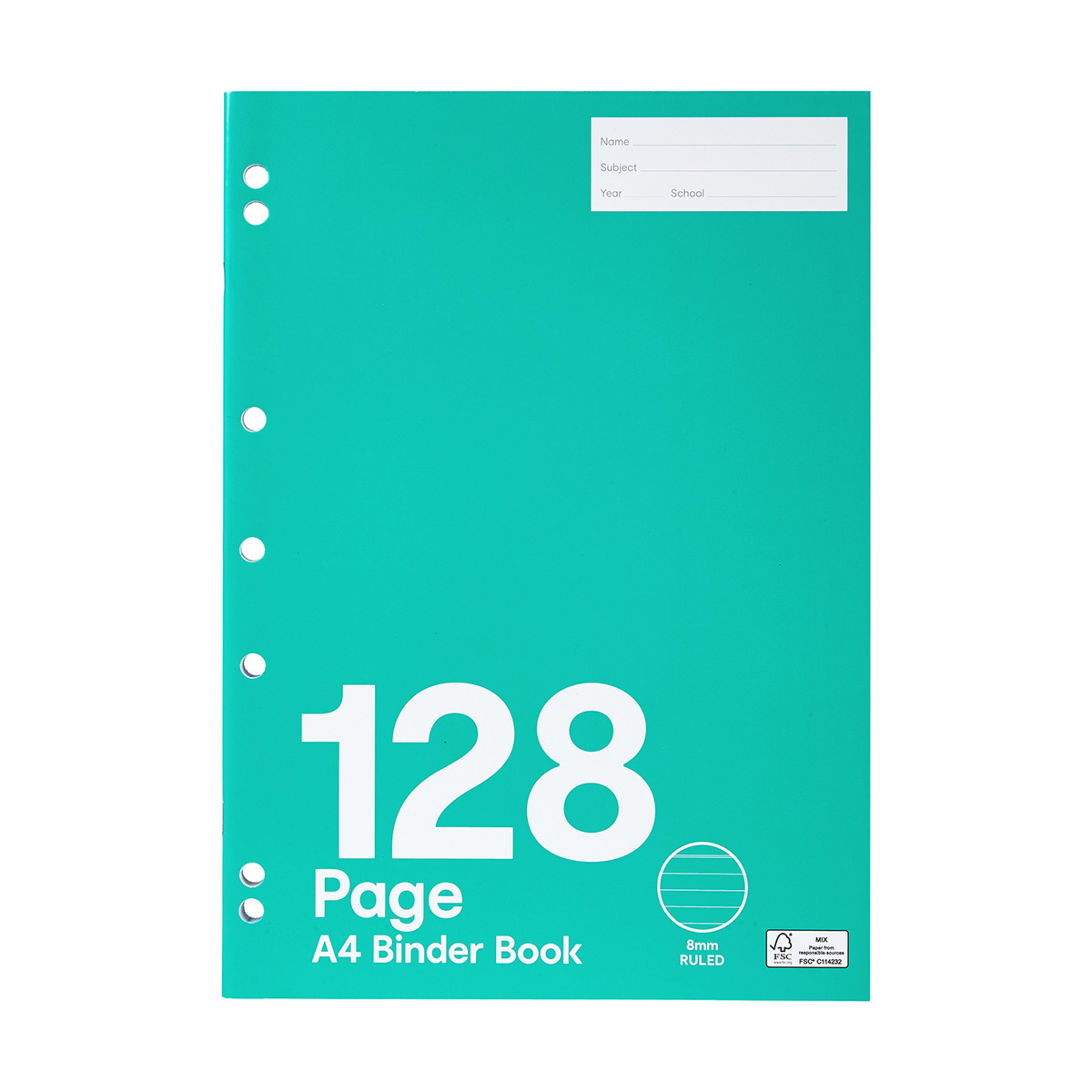 Binder Book A4, 128 Pages, Blue Kmart