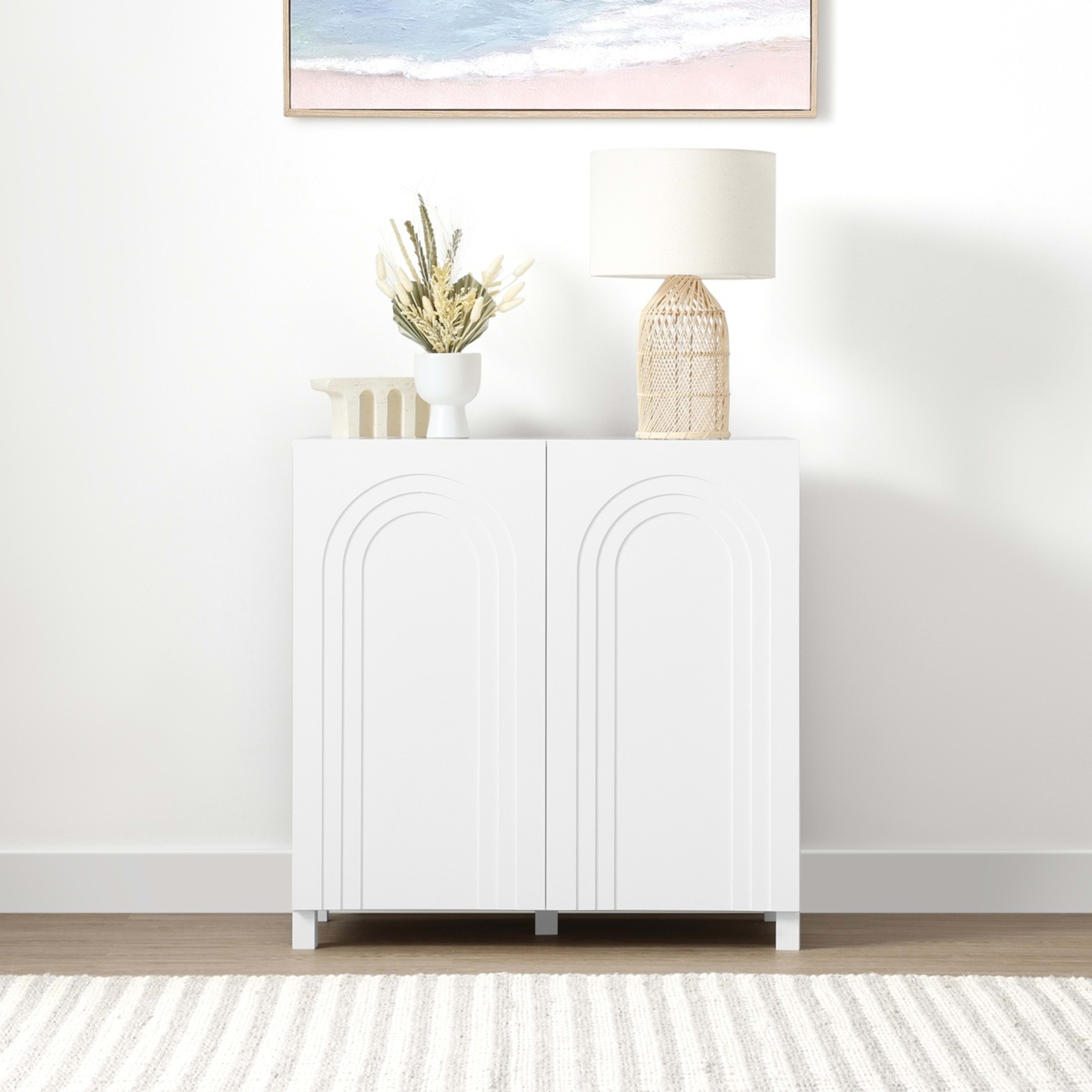 1 Carter Arch Cabinet with Adjustable Shelf