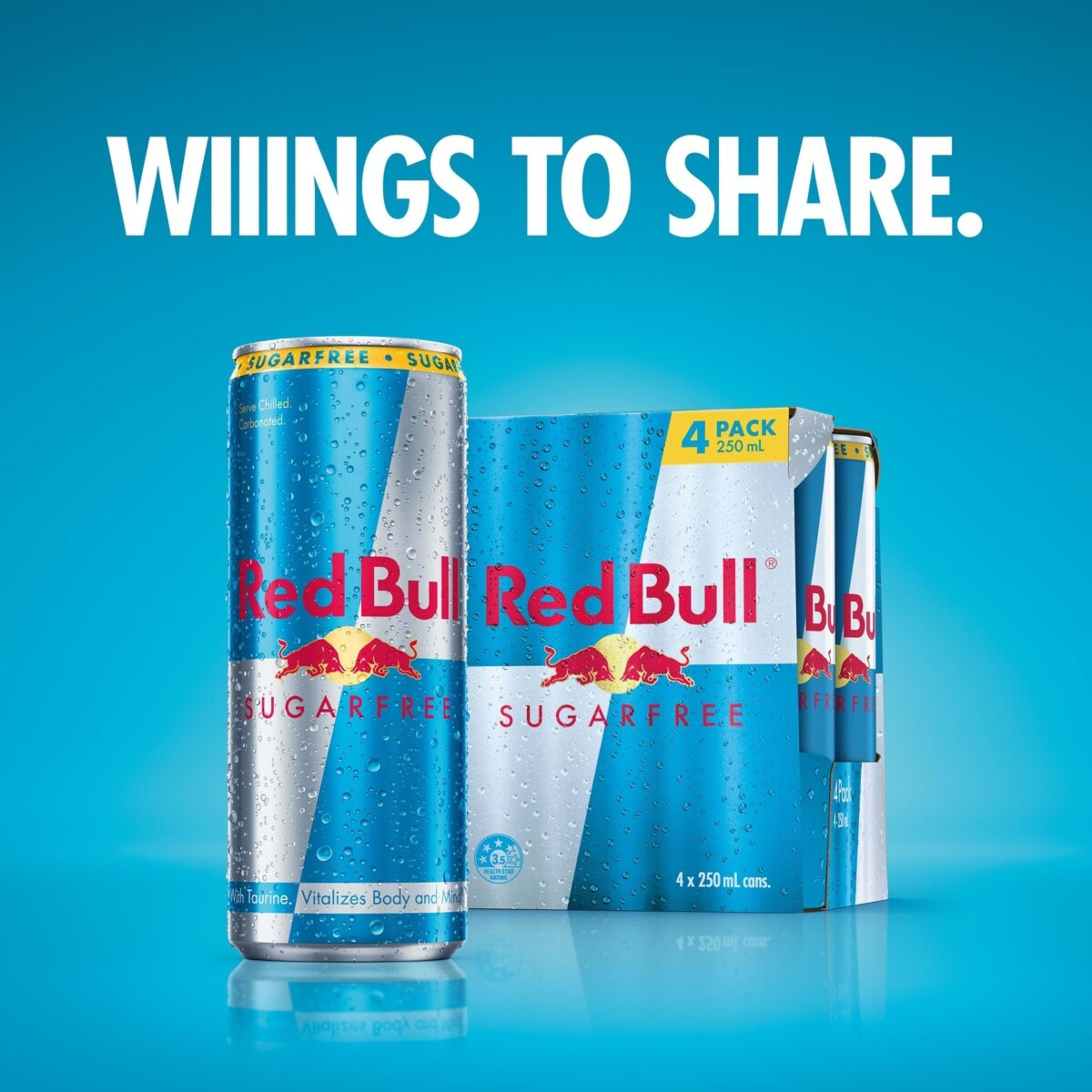6 Red Bull Sugar Free Energy Drink 250ml, 6 of 9