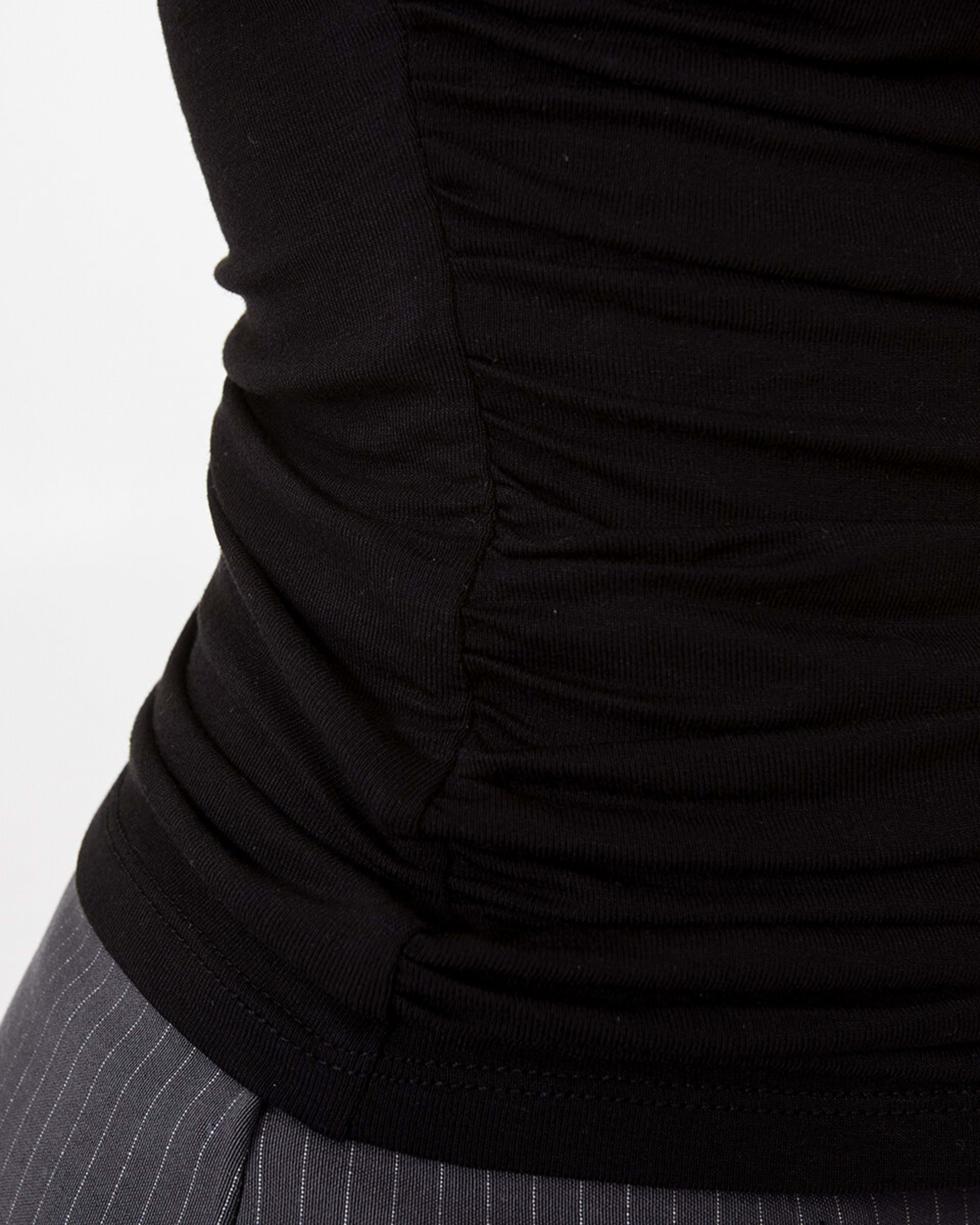 9 Sleeveless Ruched Top Black, 9 of 9