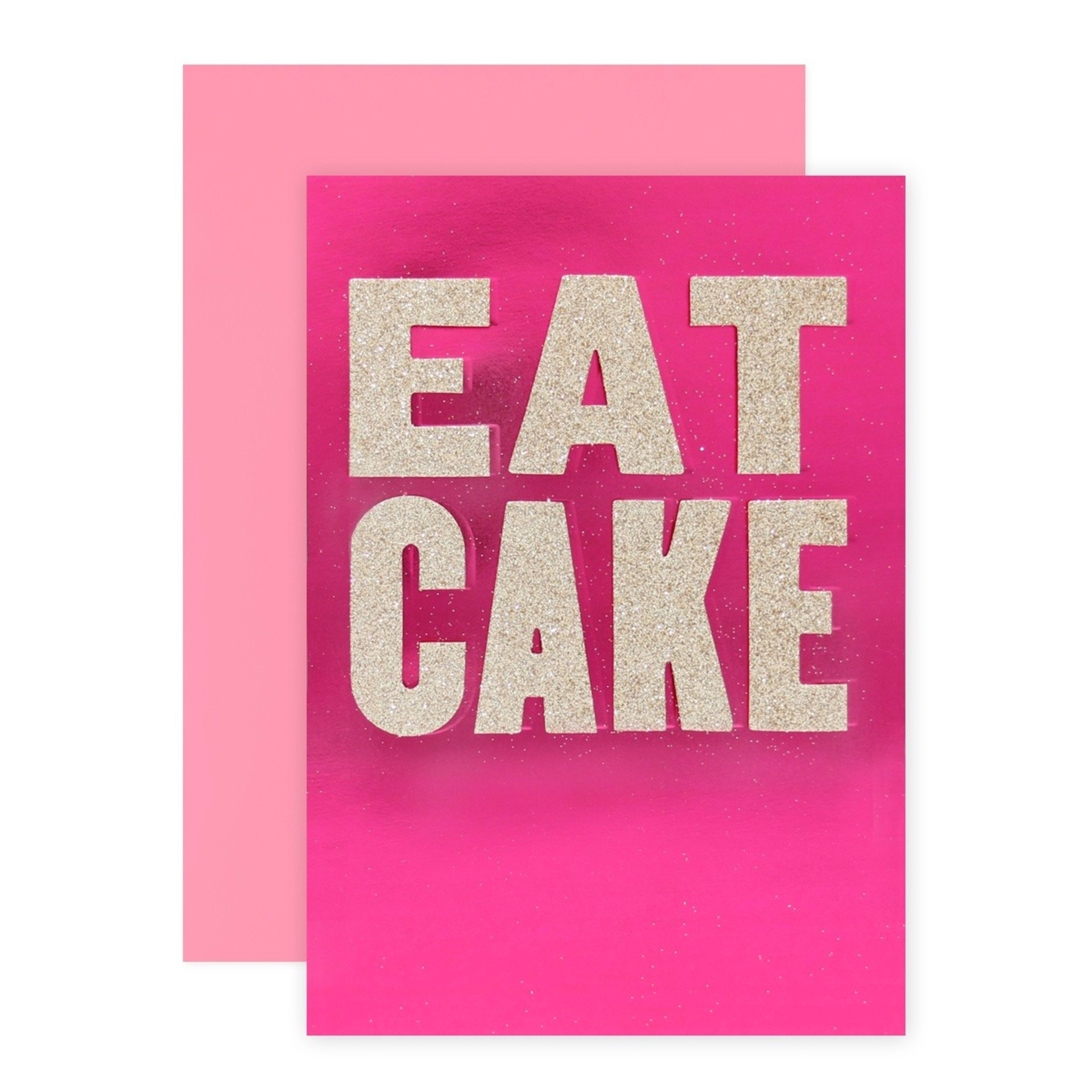 1 Hallmark Signature Birthday Card - Eat Cake