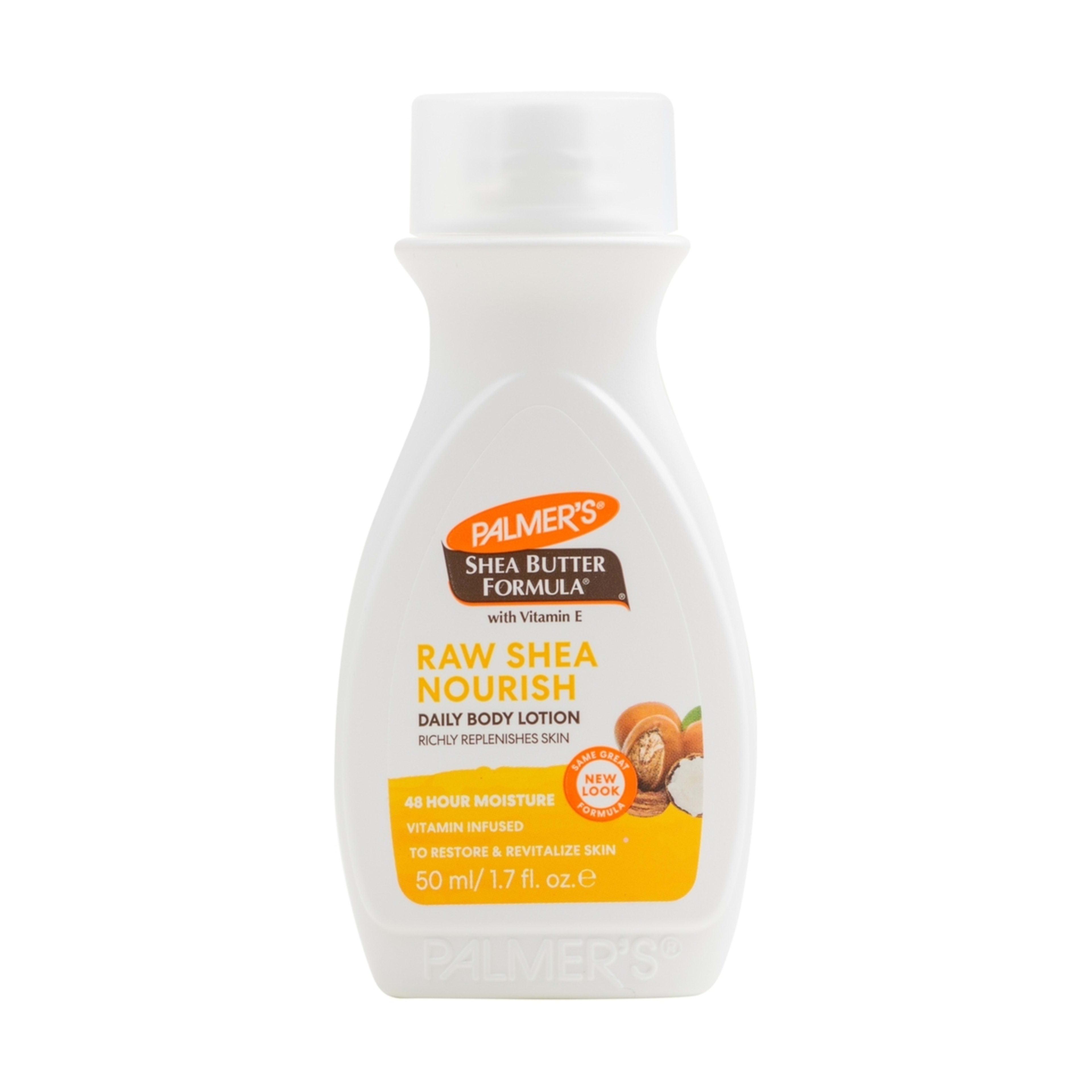 1 Palmer's Raw Shea Nourish Daily Body Lotion 50ml - Shea Butter and Vitamin E, 1 of 2