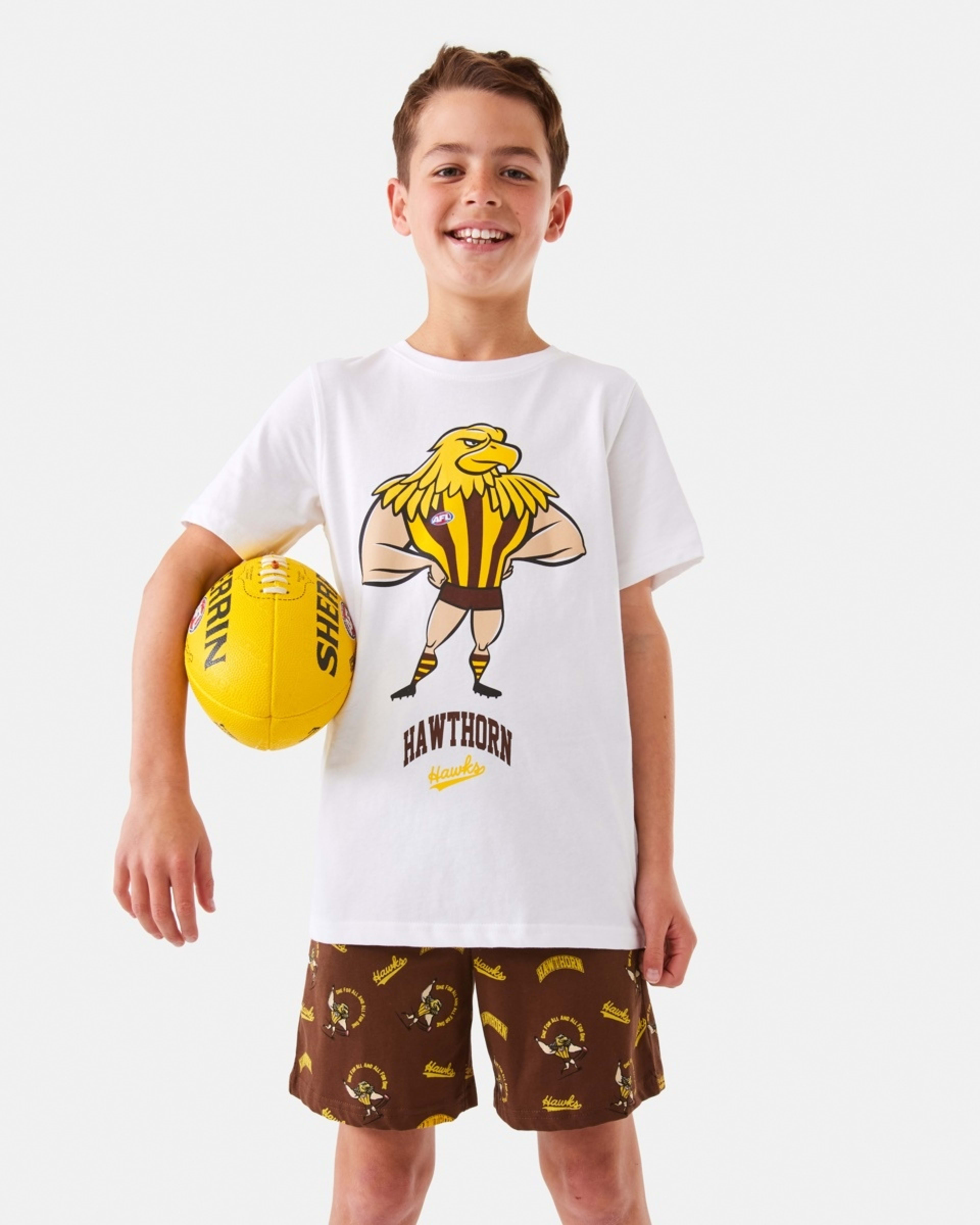 5 Active Kids AFL Pyjama Set Hawthorn, 5 of 10