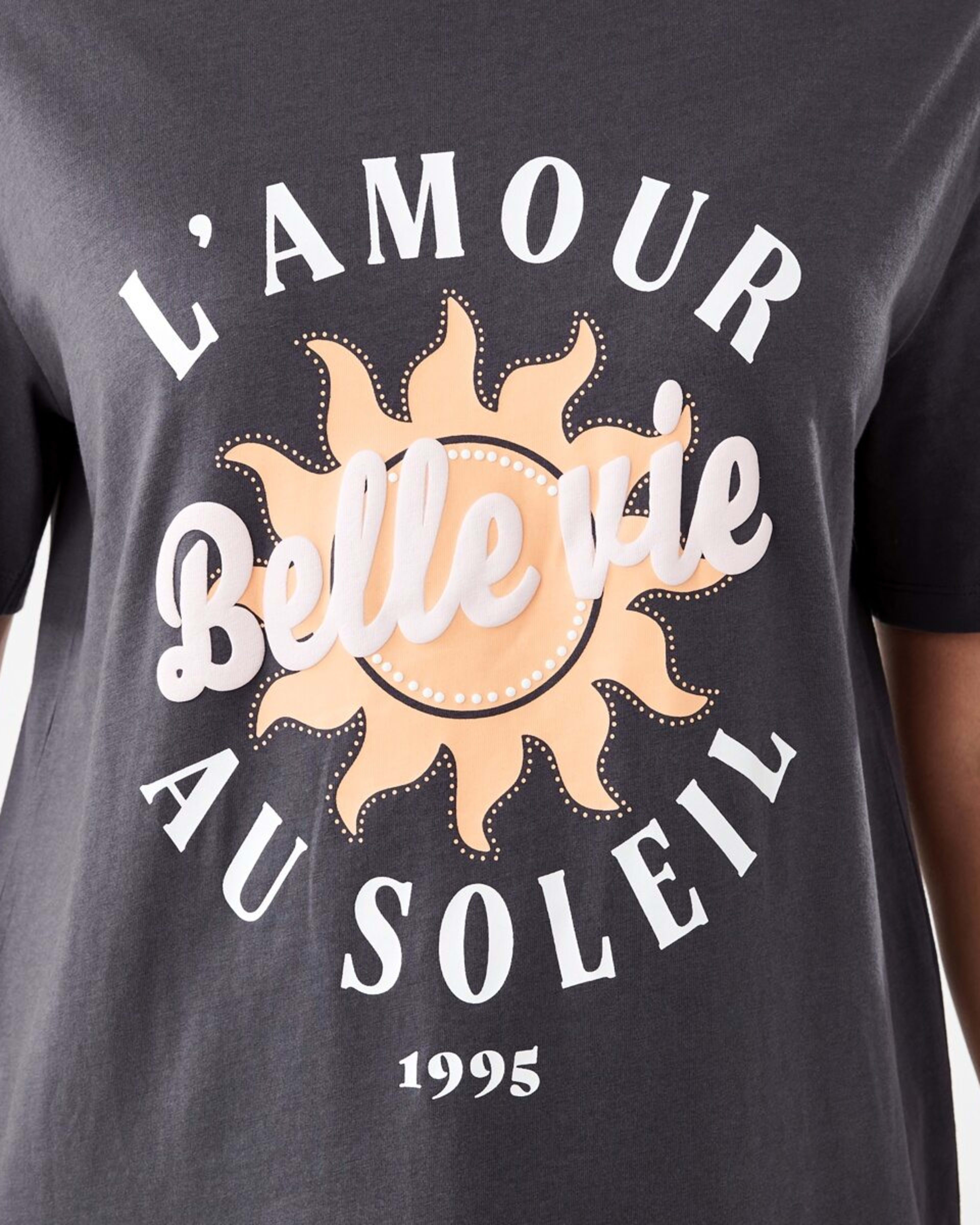 5 Short Sleeve Oversized Boyfriend T-shirt Au Soleil, 5 of 5