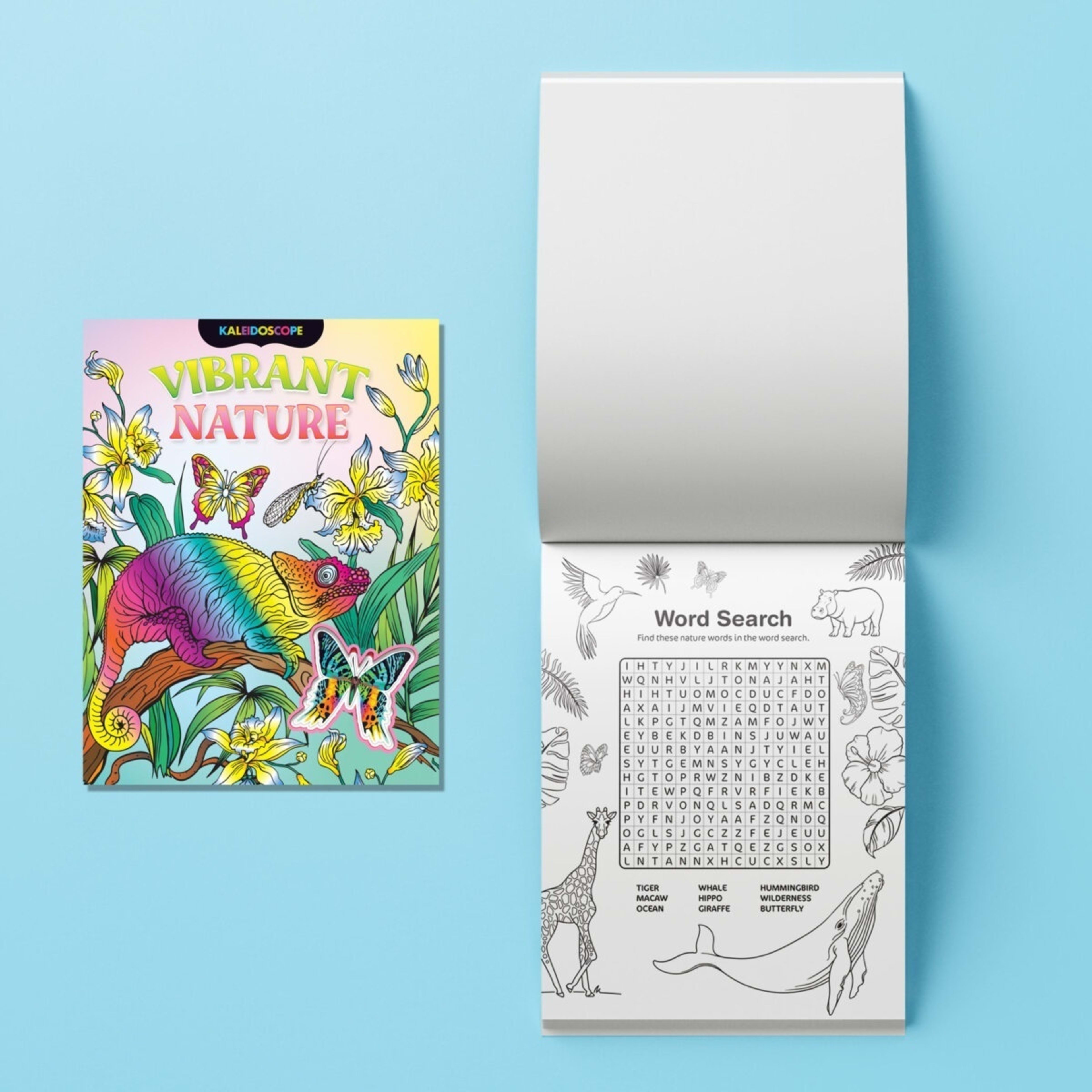 3 Kaleidoscope: Vibrant Nature Colouring Kit - Book, 3 of 5