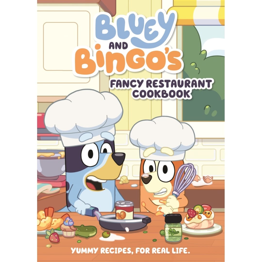 Bluey and Bingo's Fancy Restaurant Cookbook Book Kmart