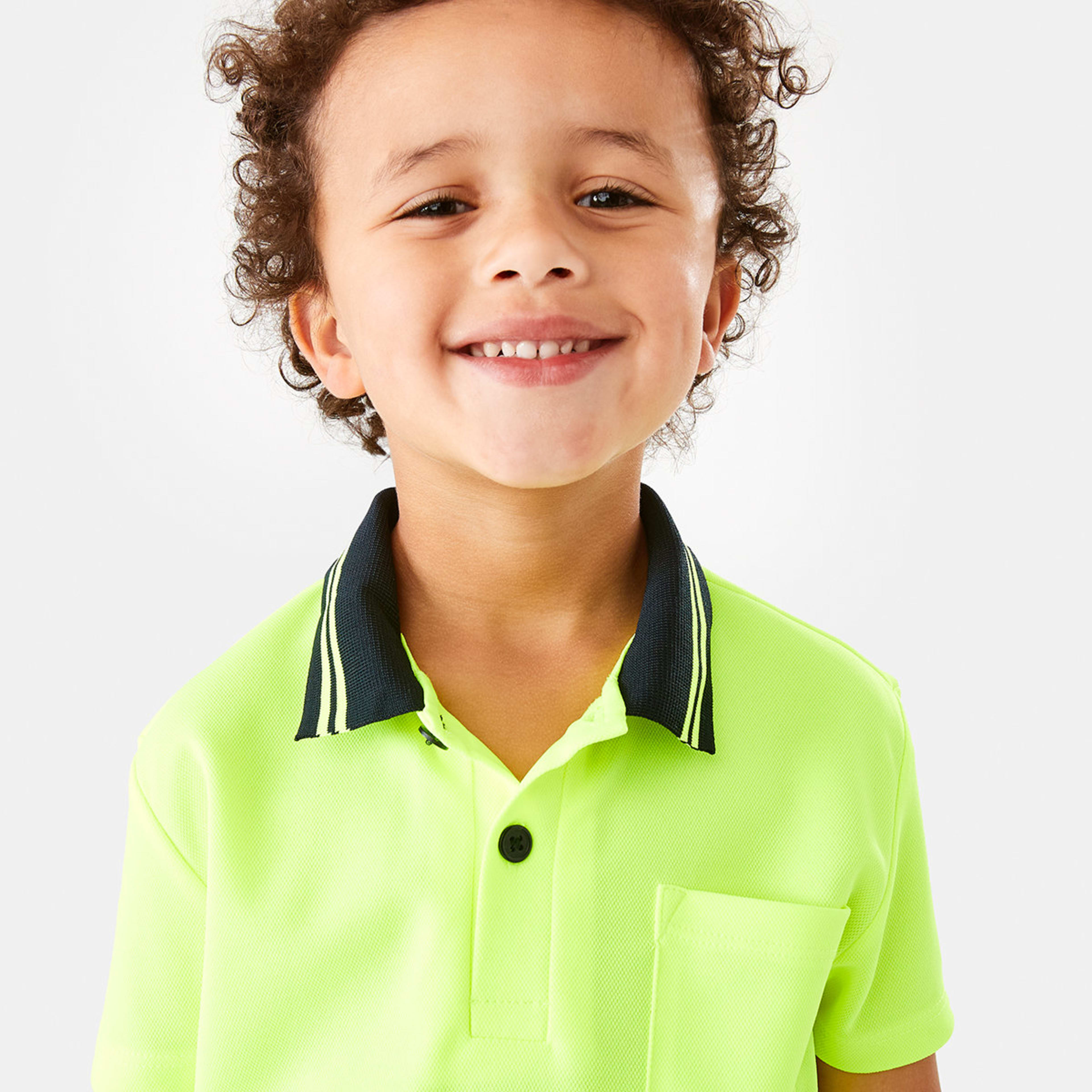 3 Mini Me Work Polo T-shirt Yellow, 3 of 9