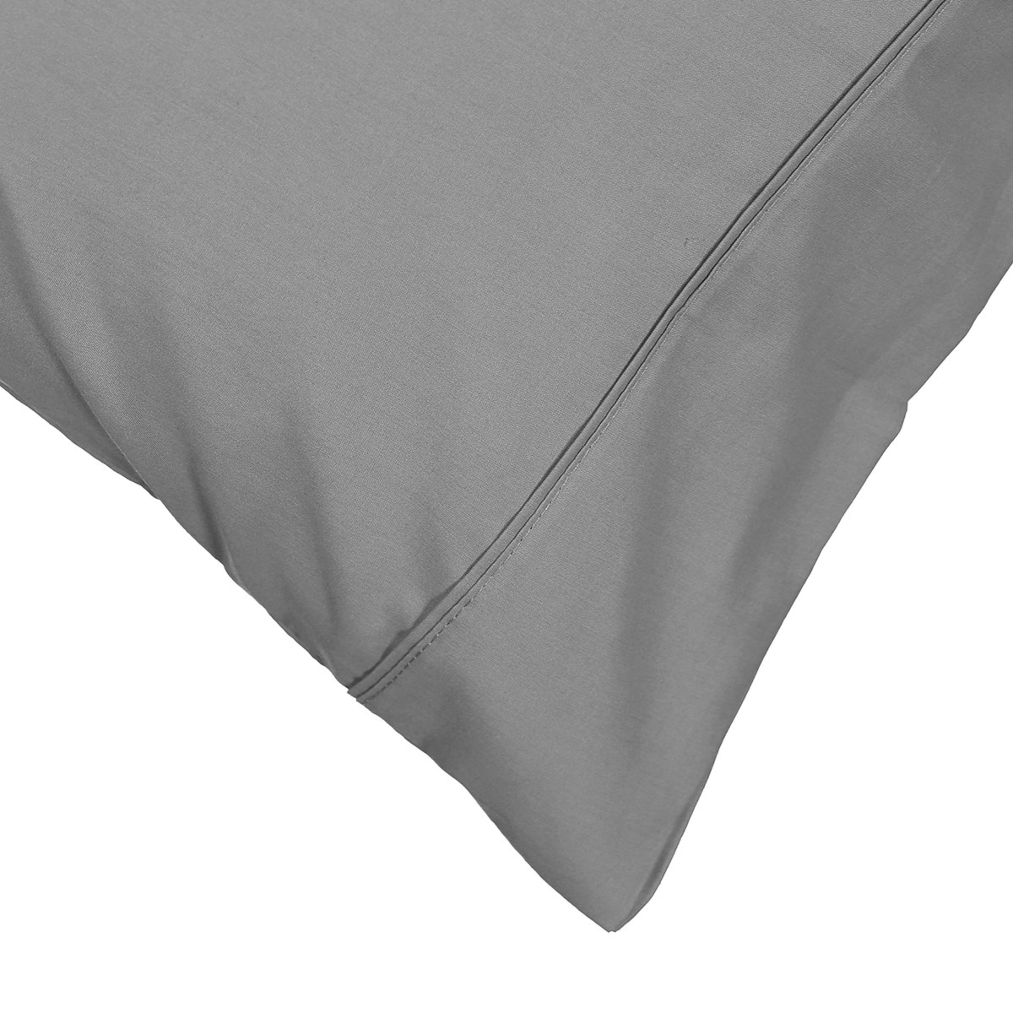 225 Thread Count Standard Pillowcase Grey Kmart