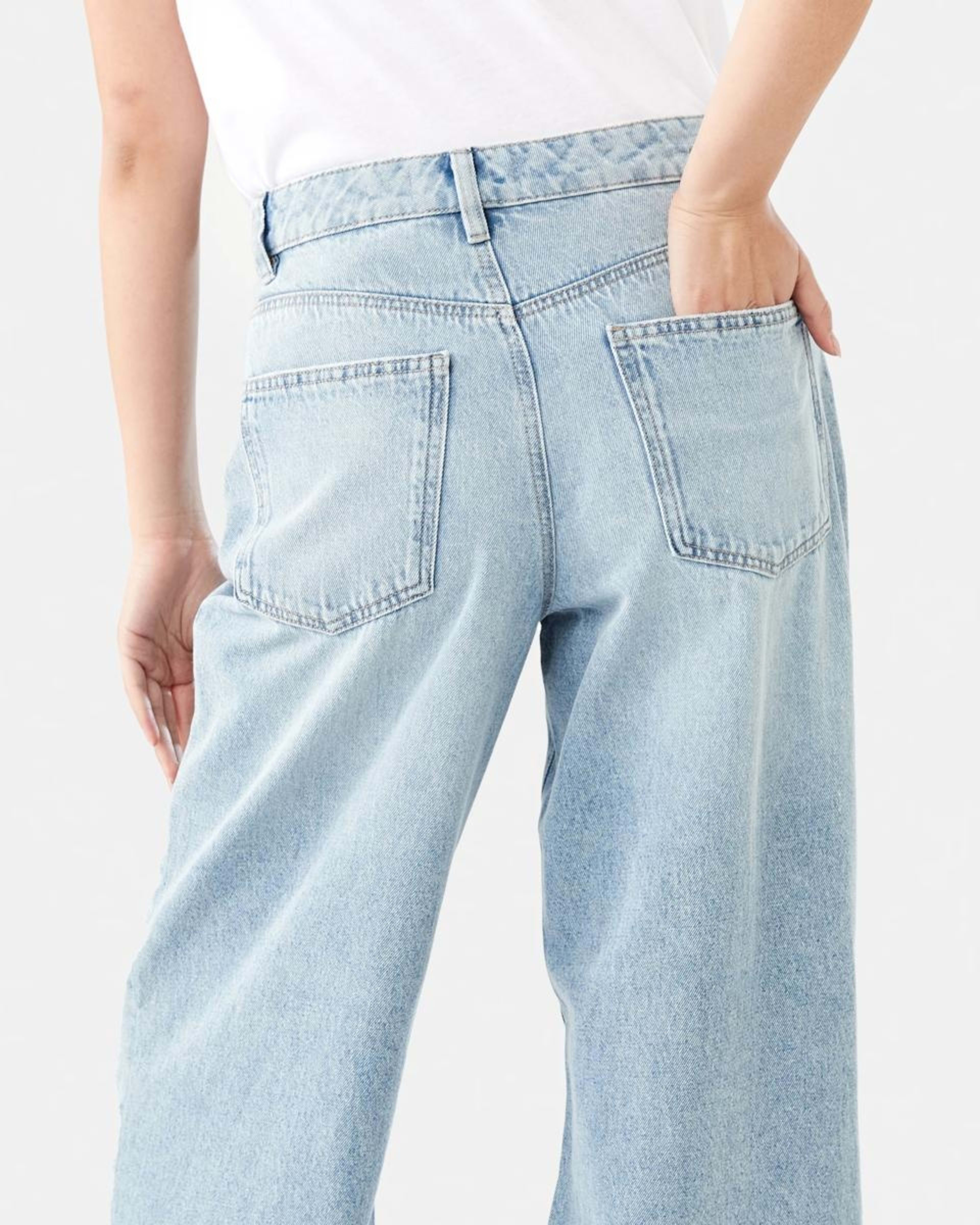 8 Wide Leg Jeans LIGHT WASH DENIM, 8 of 9