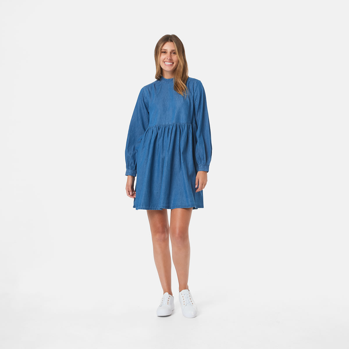 Long Sleeve Denim Dress - Kmart