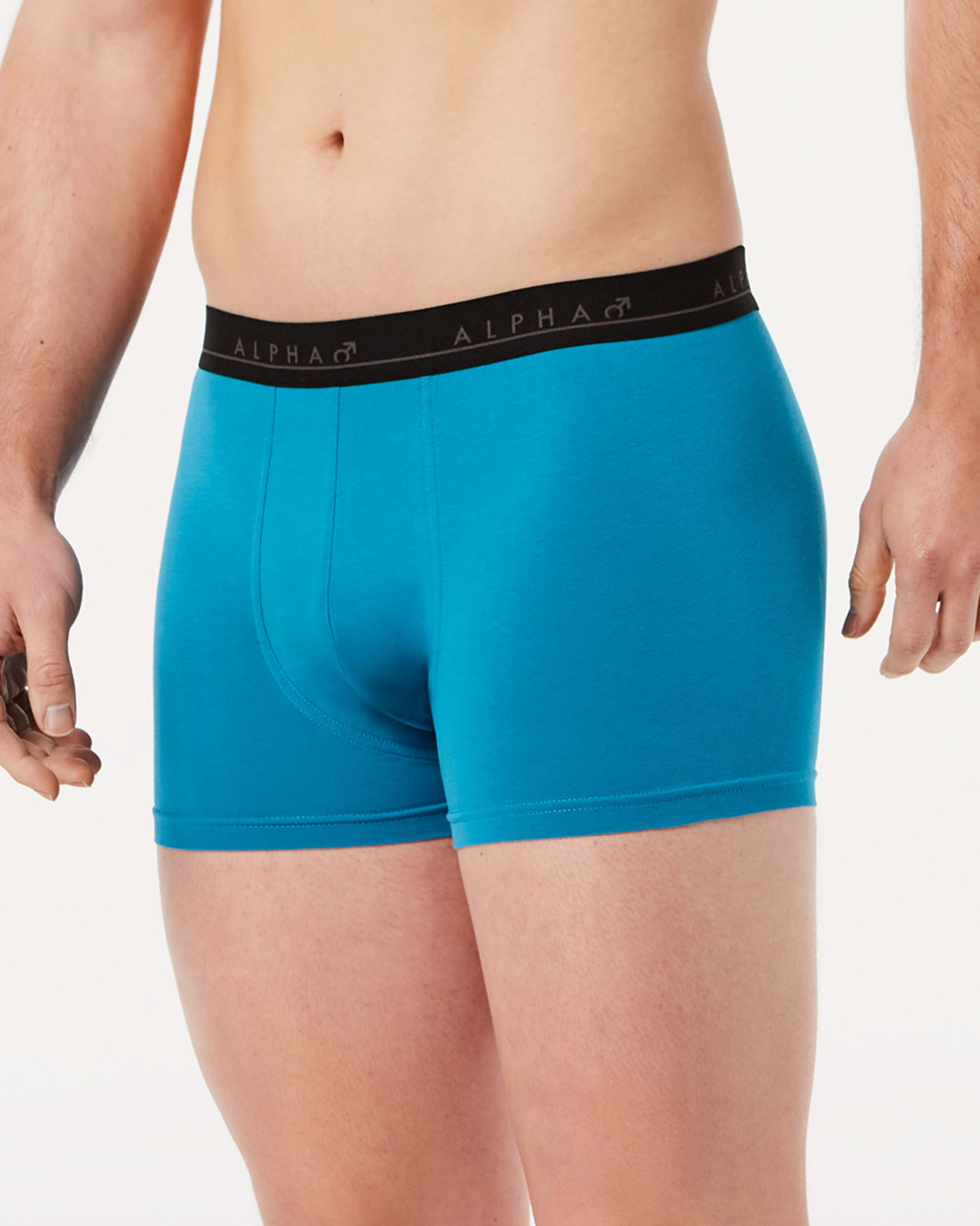 7 5 Pack Plain Trunks TURQUOISE BLUE, 7 of 10
